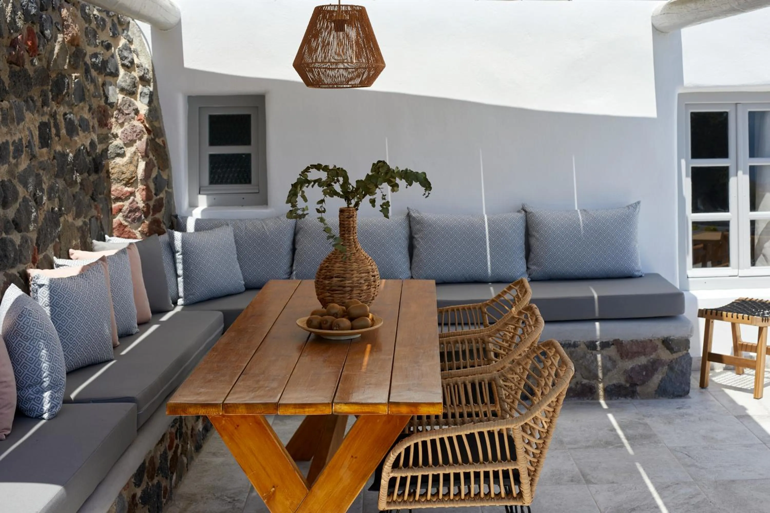 Patio in El Verano Suites