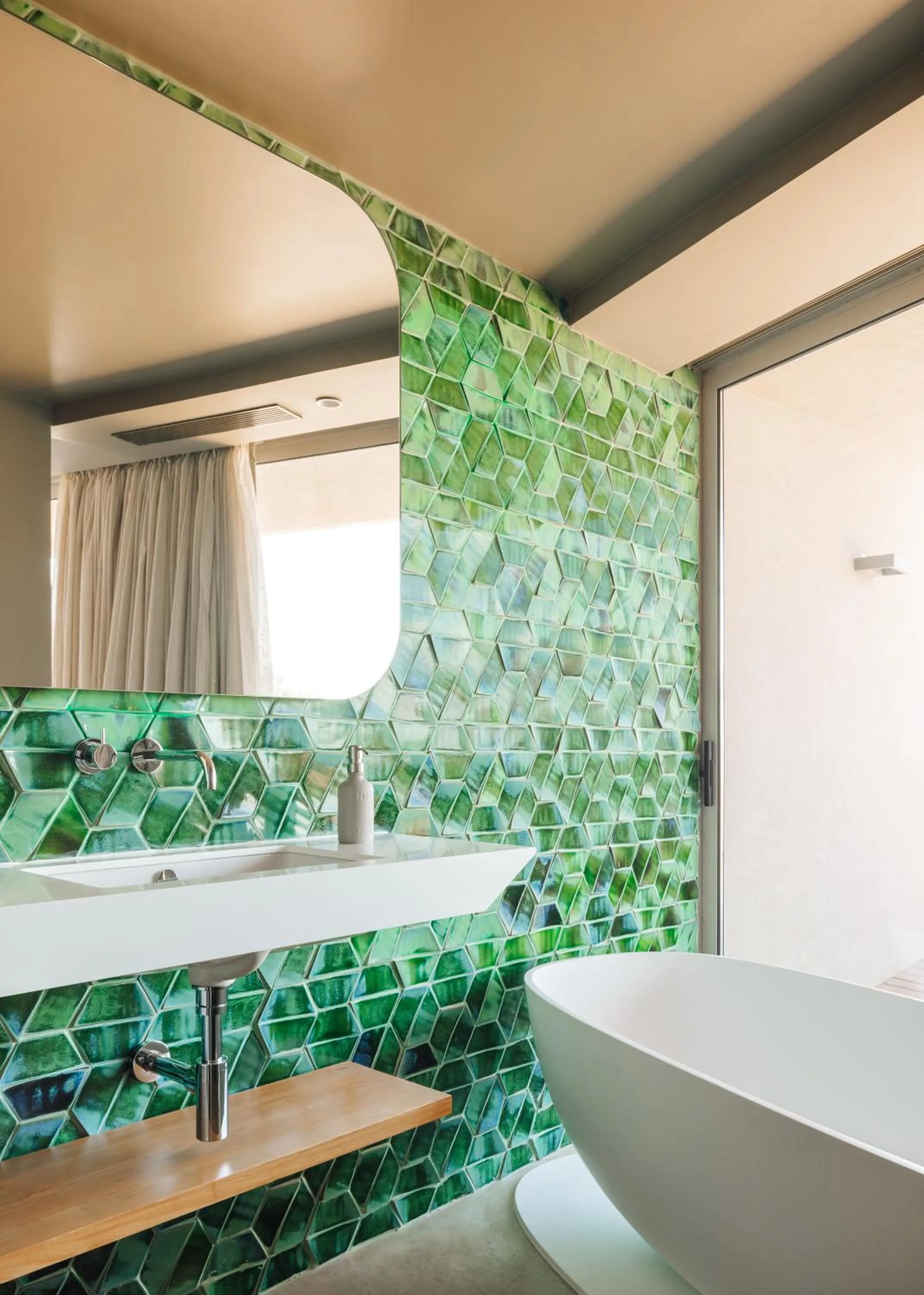 Bathroom, Bed in Immerso Hotel, a Member of Design Hotels
