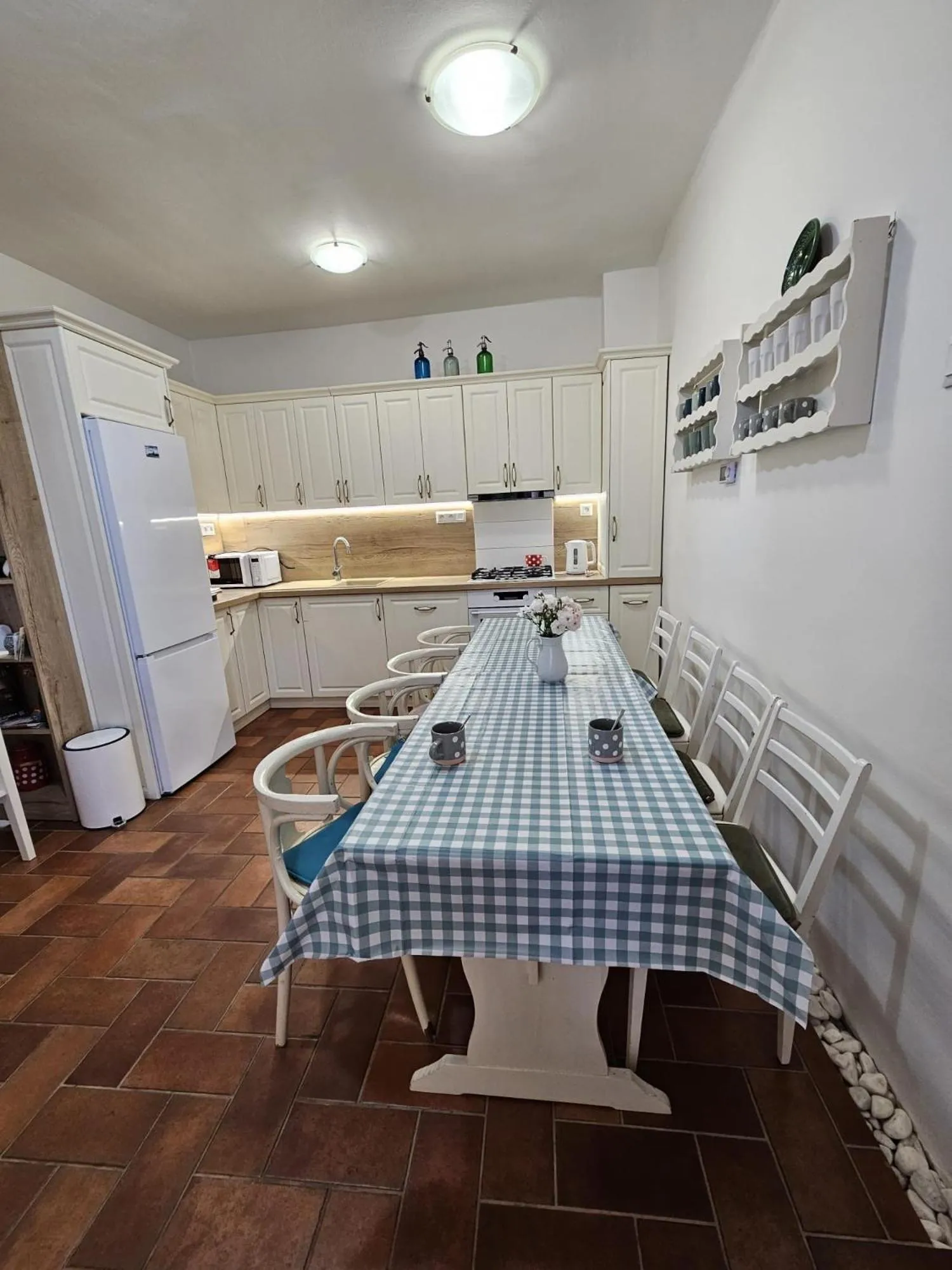 kitchen in Penzión Emese