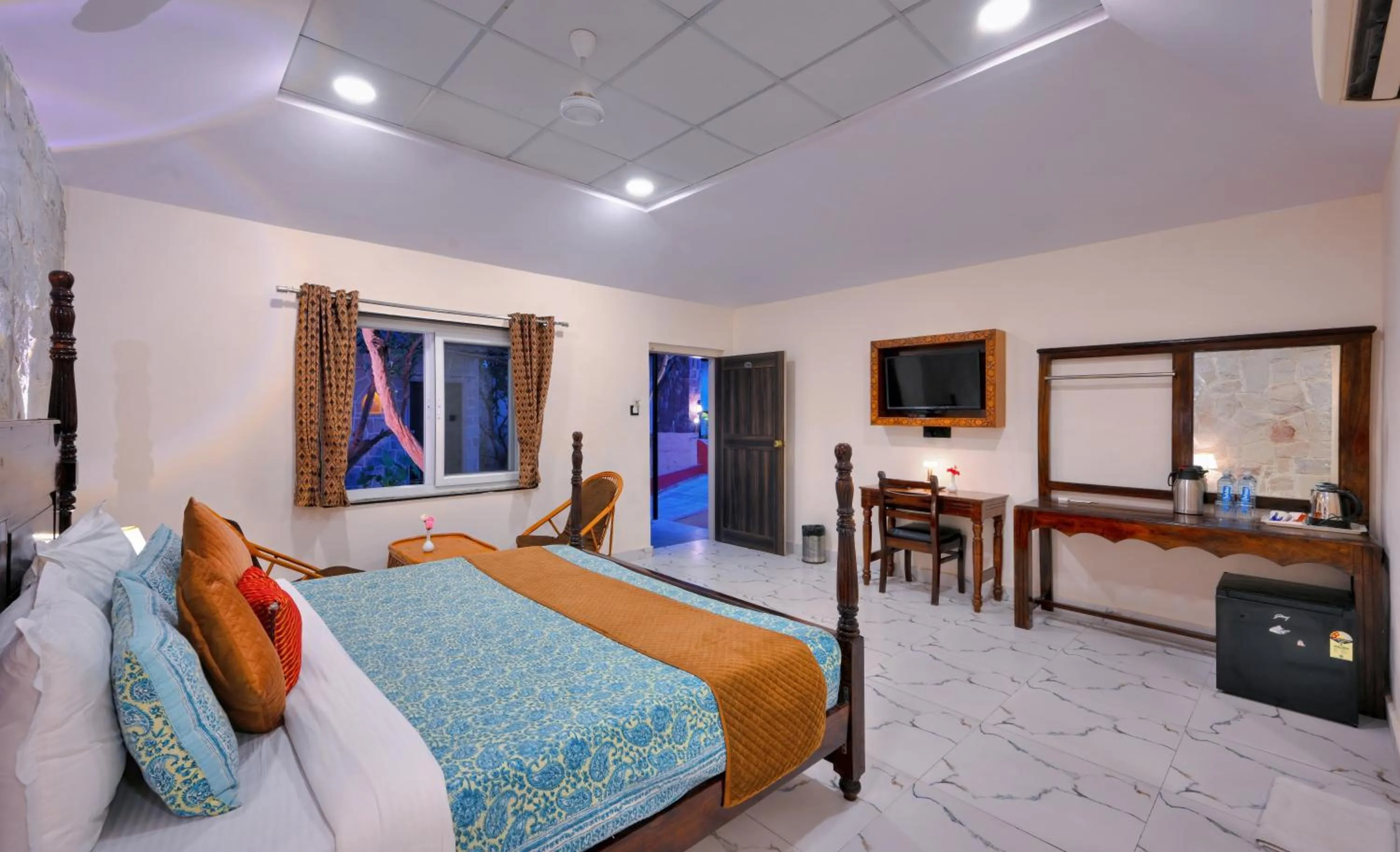 Bed in Ranthambhore National Resort