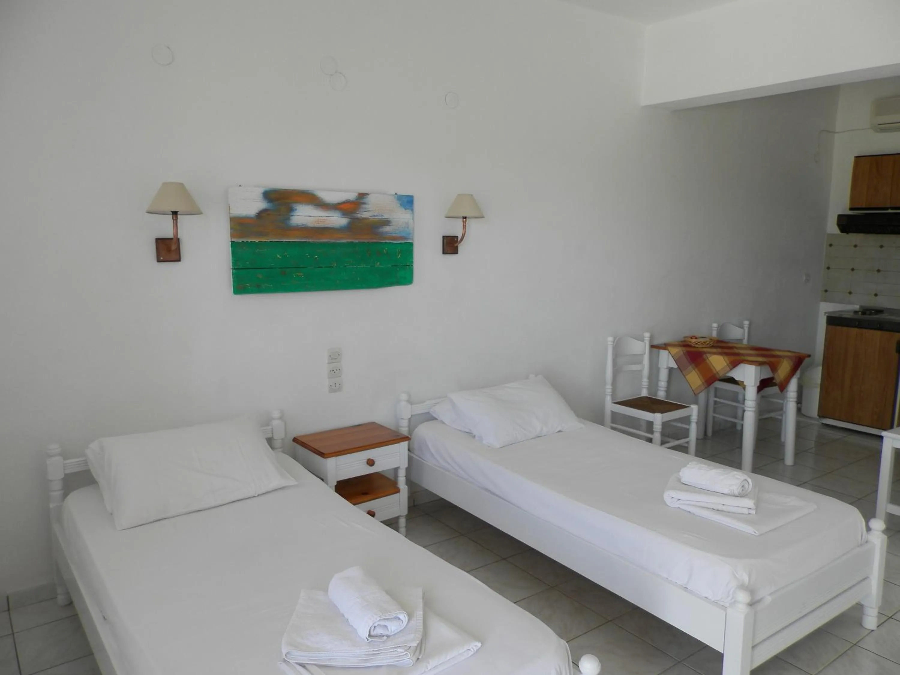 Sea view, Bed in Aeolos Hotel Apartments