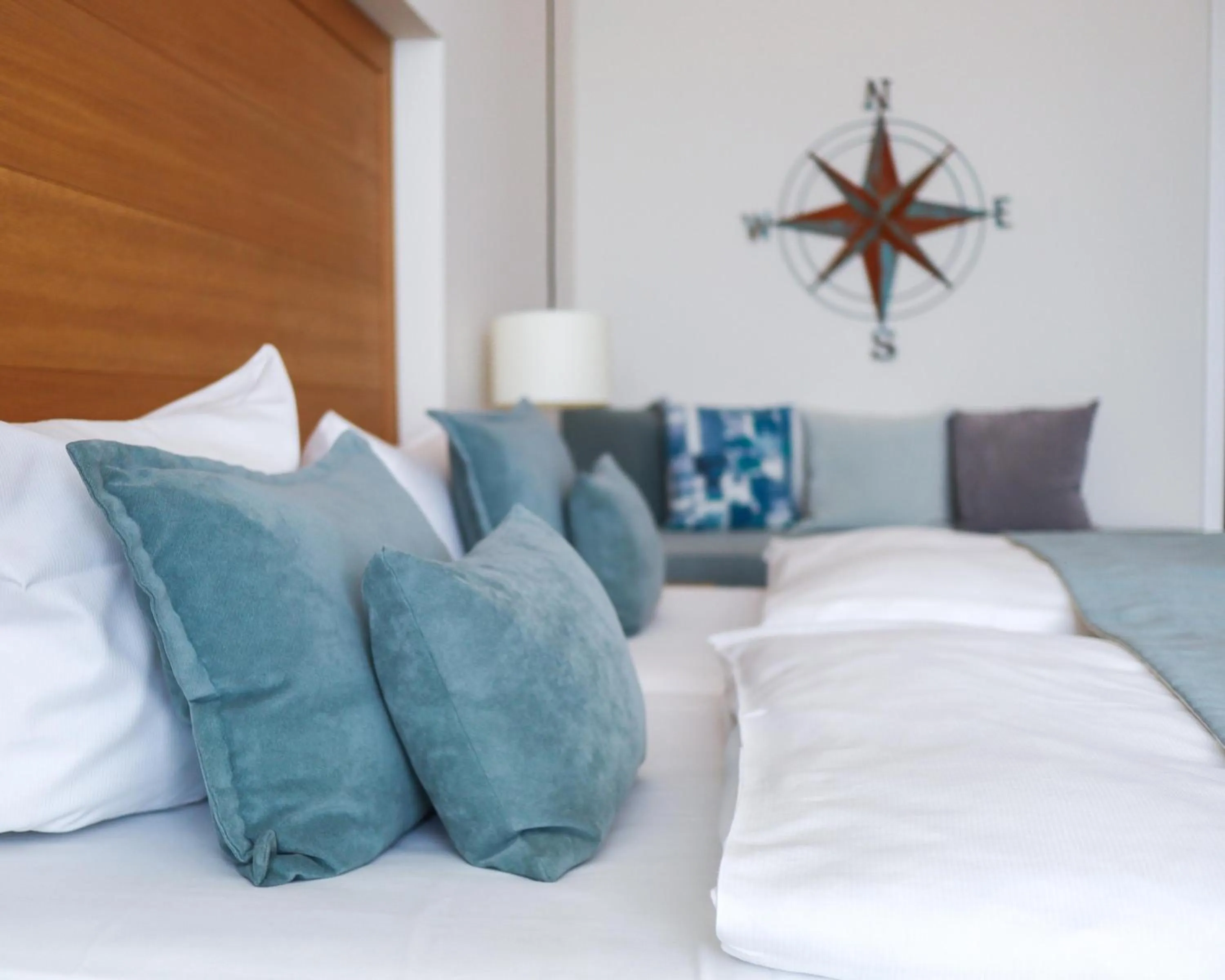 Bed in SeeHuus Lifestyle Hotel