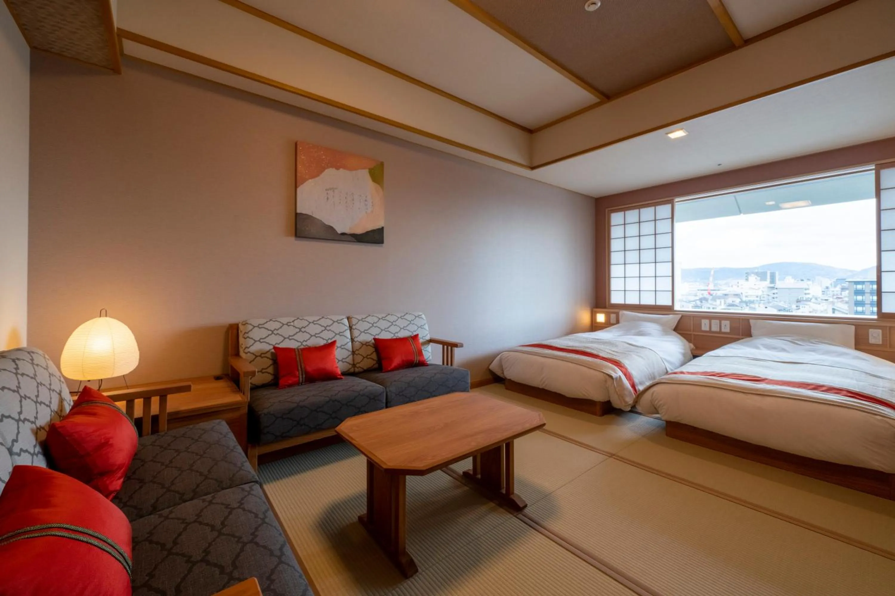 Photo of the whole room, Bed in Kyoto Umekoji Kadensho