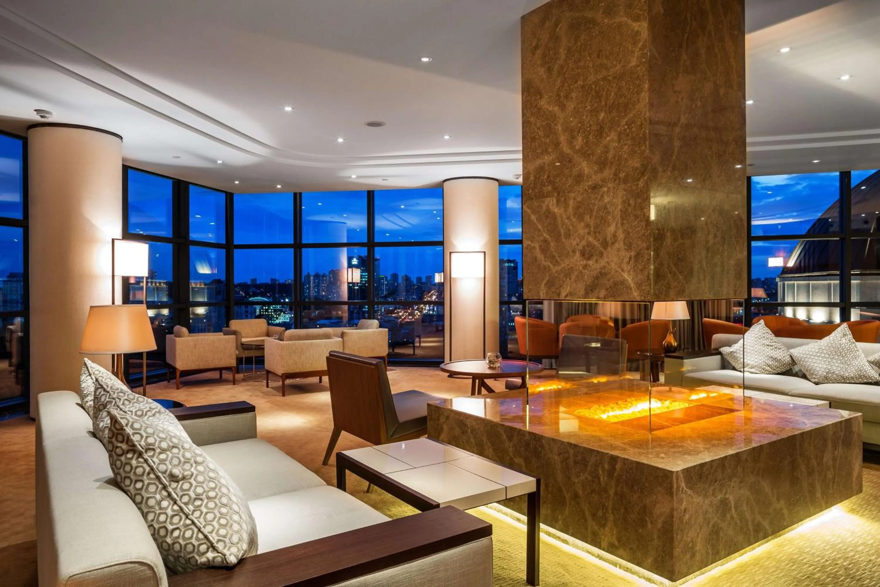 Lounge or bar in Hilton Kyiv
