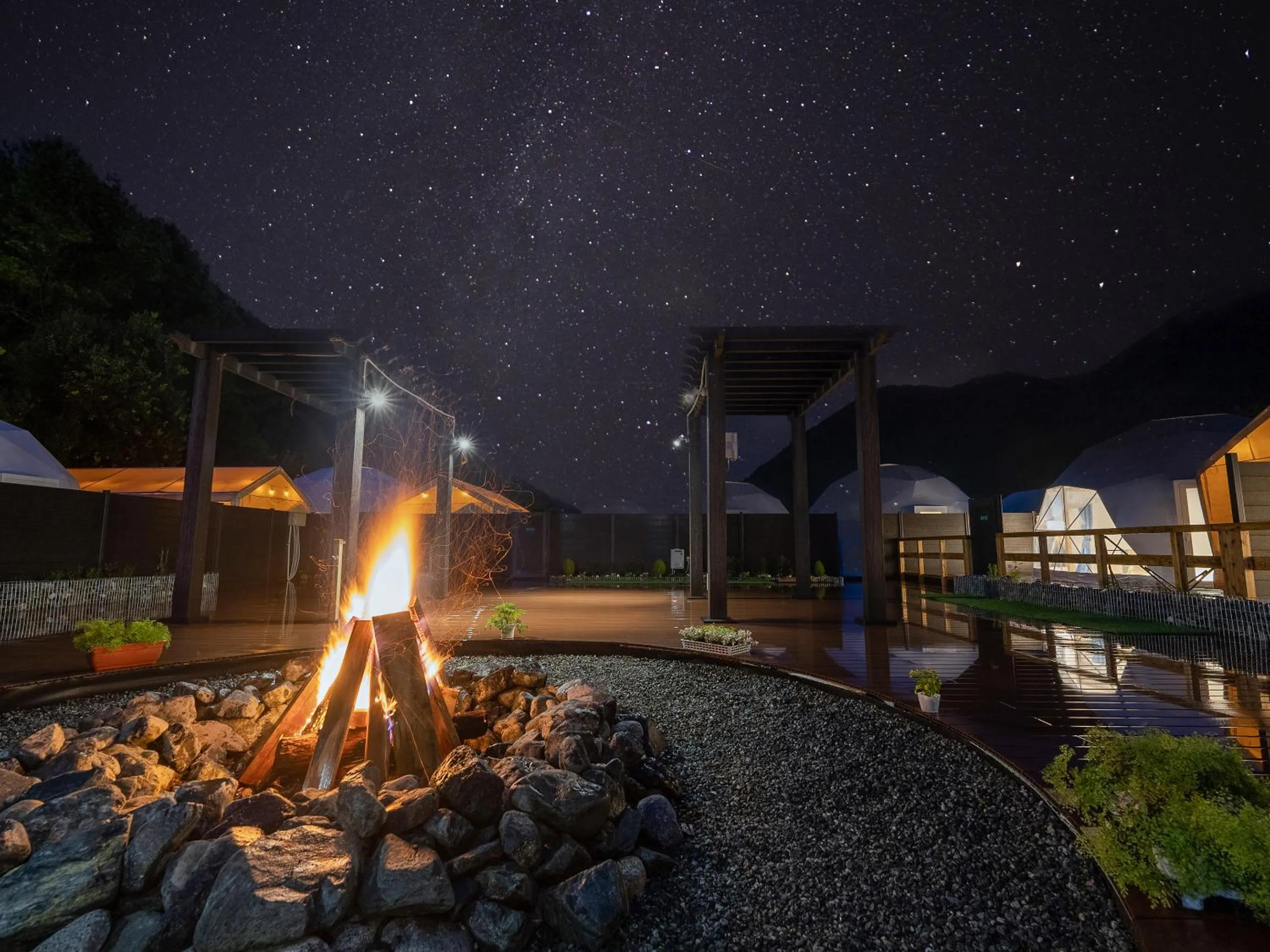 Natural landscape in SPRINGS VILLAGE 足柄 丹沢温泉リゾート＆グランピング