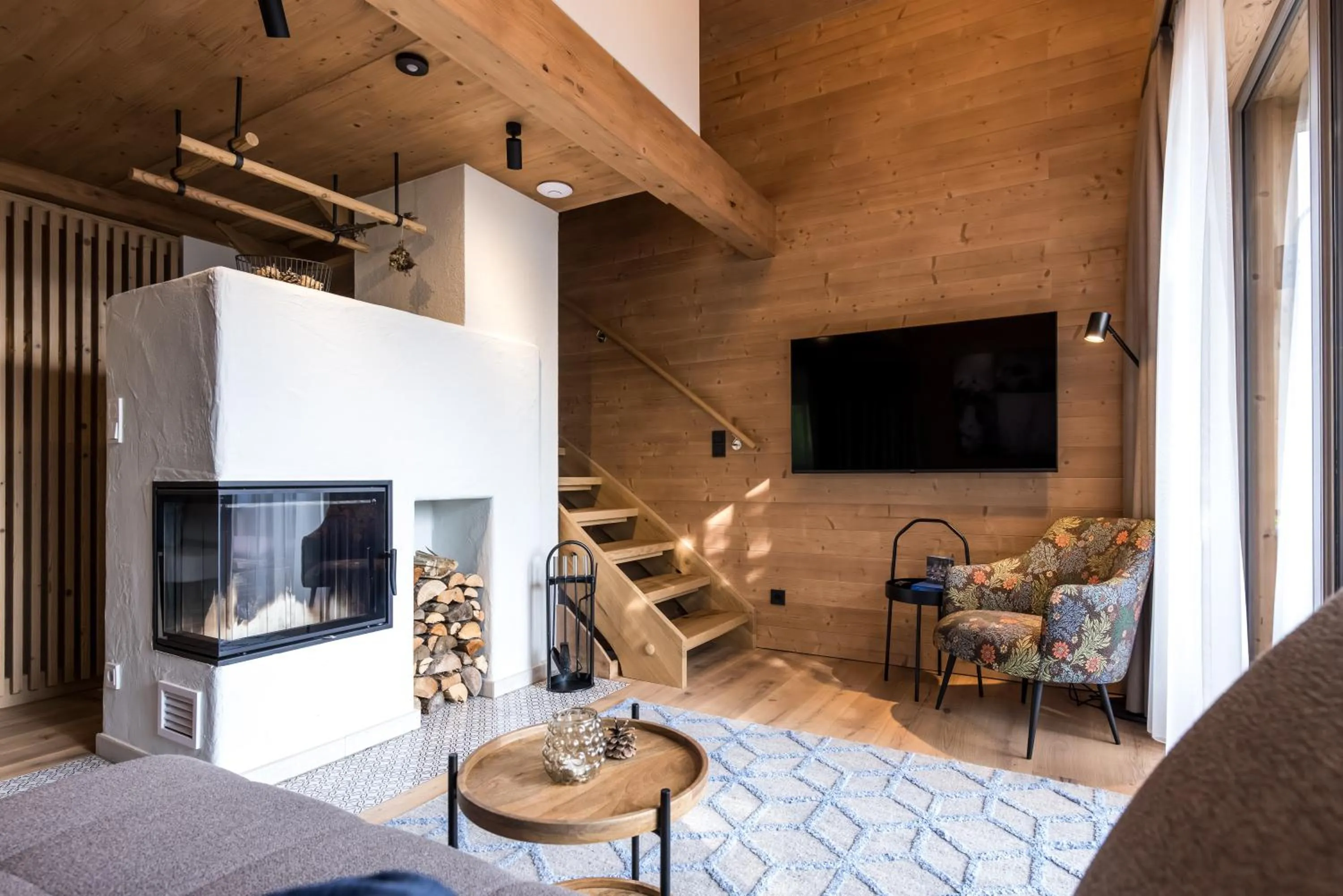 Living room in Hideaway Hotel Montestyria Chalets & Suiten