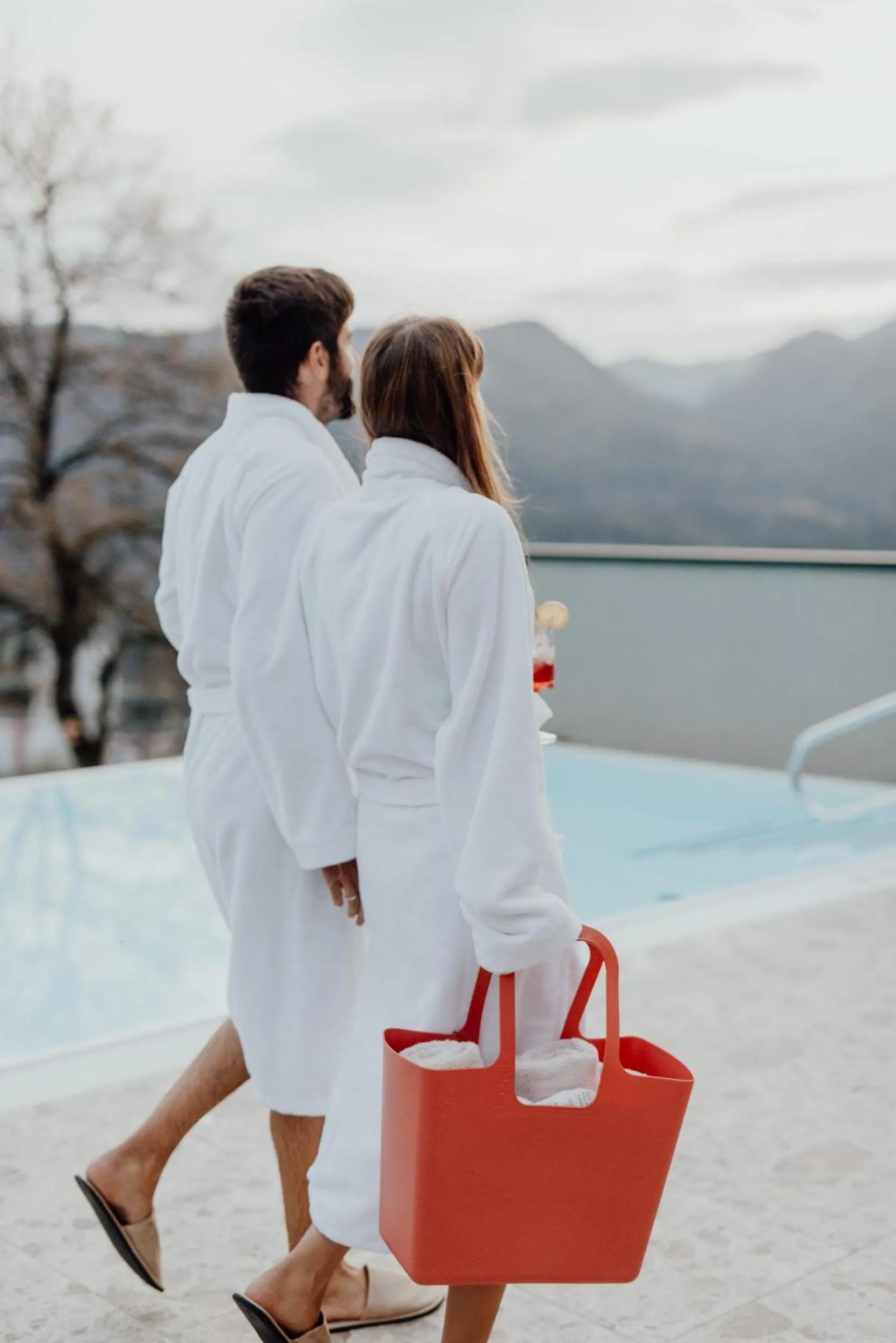 Swimming pool in Hideaway Hotel Montestyria Chalets & Suiten