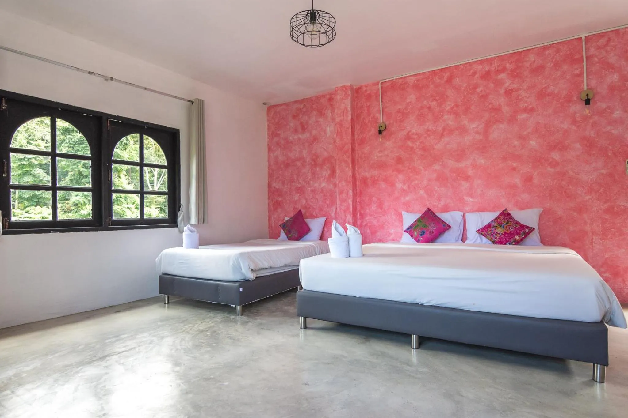 Bed in THANSILA Resort