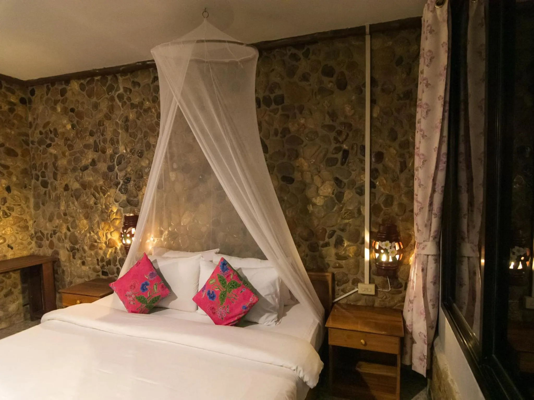 Bed in THANSILA Resort