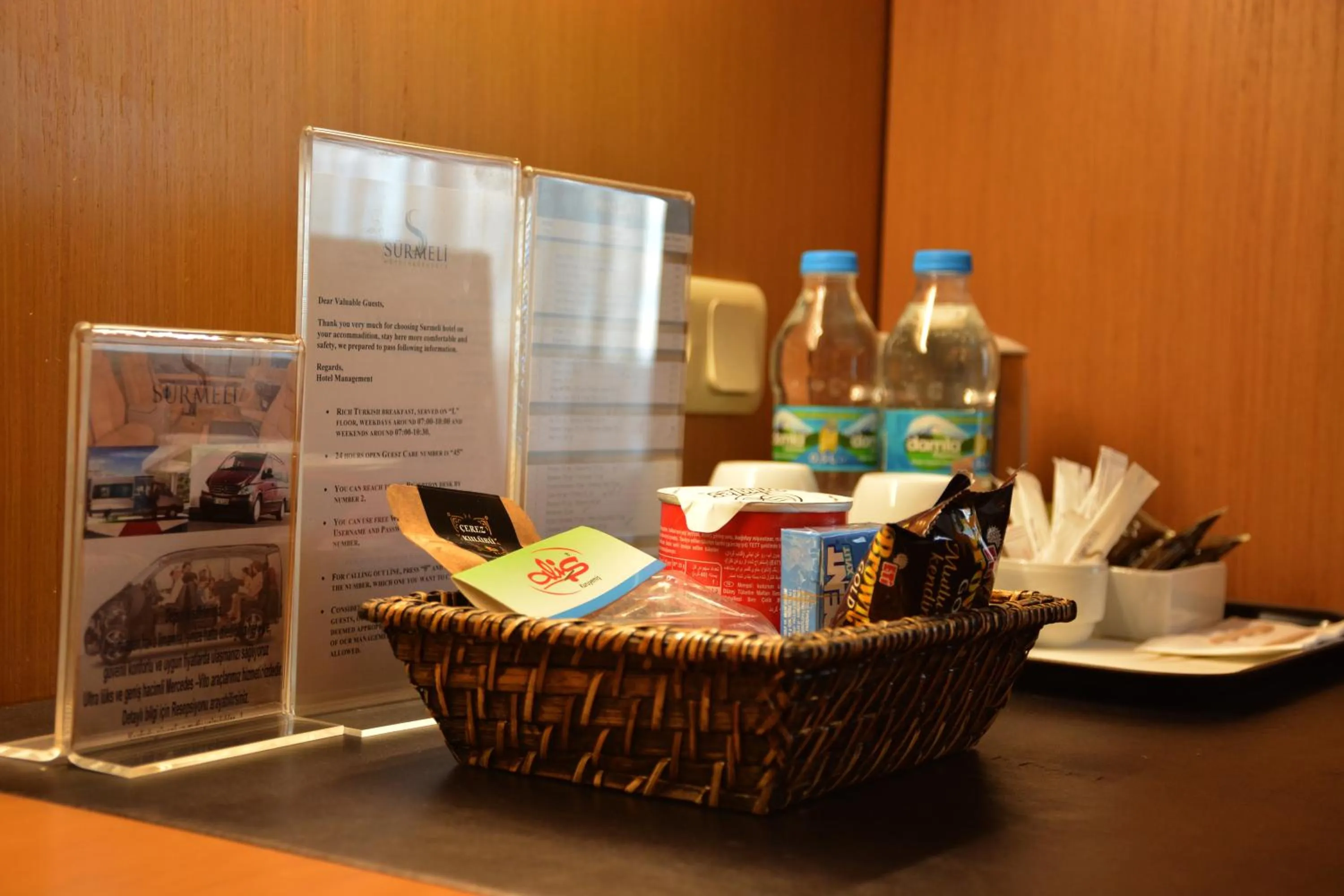 Food and drinks in Surmeli Istanbul Hotel