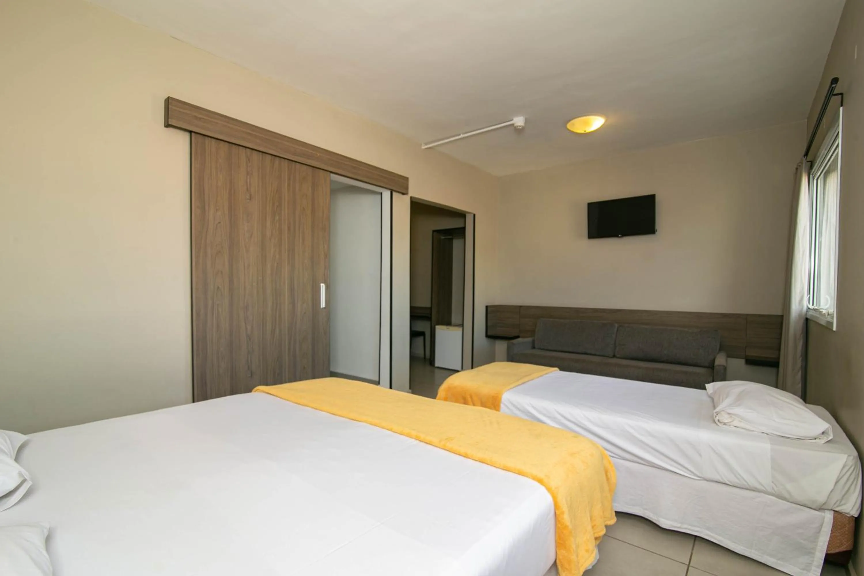 Bed in I-Hotel Piracicaba