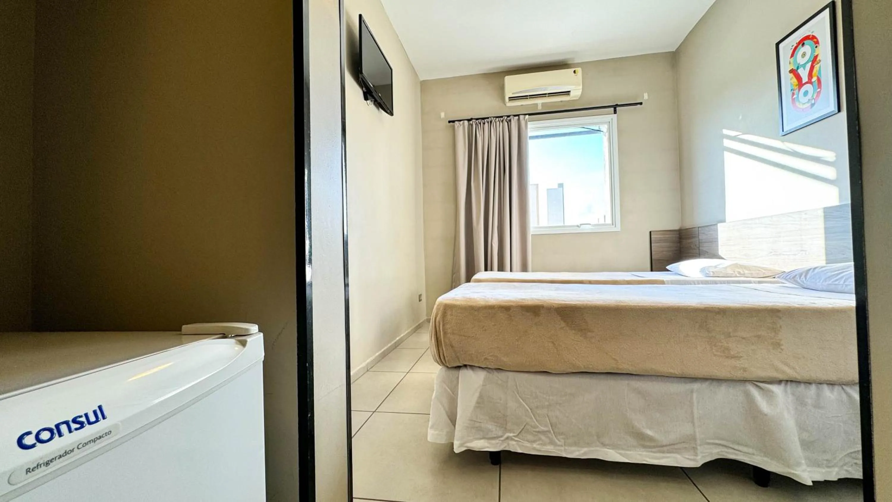 Bed in I-Hotel Piracicaba