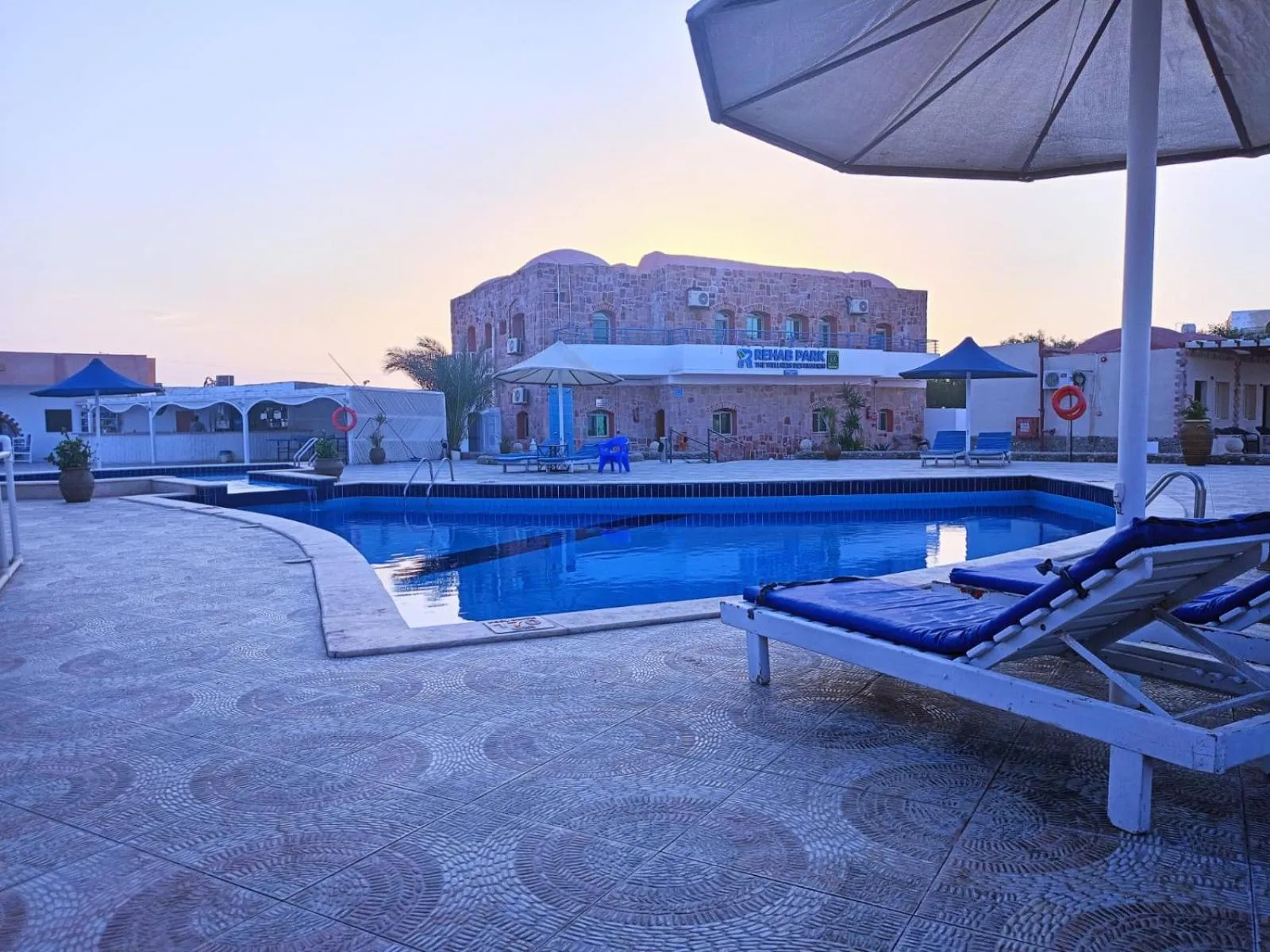 Pool view in Dolphin Continental Hotel