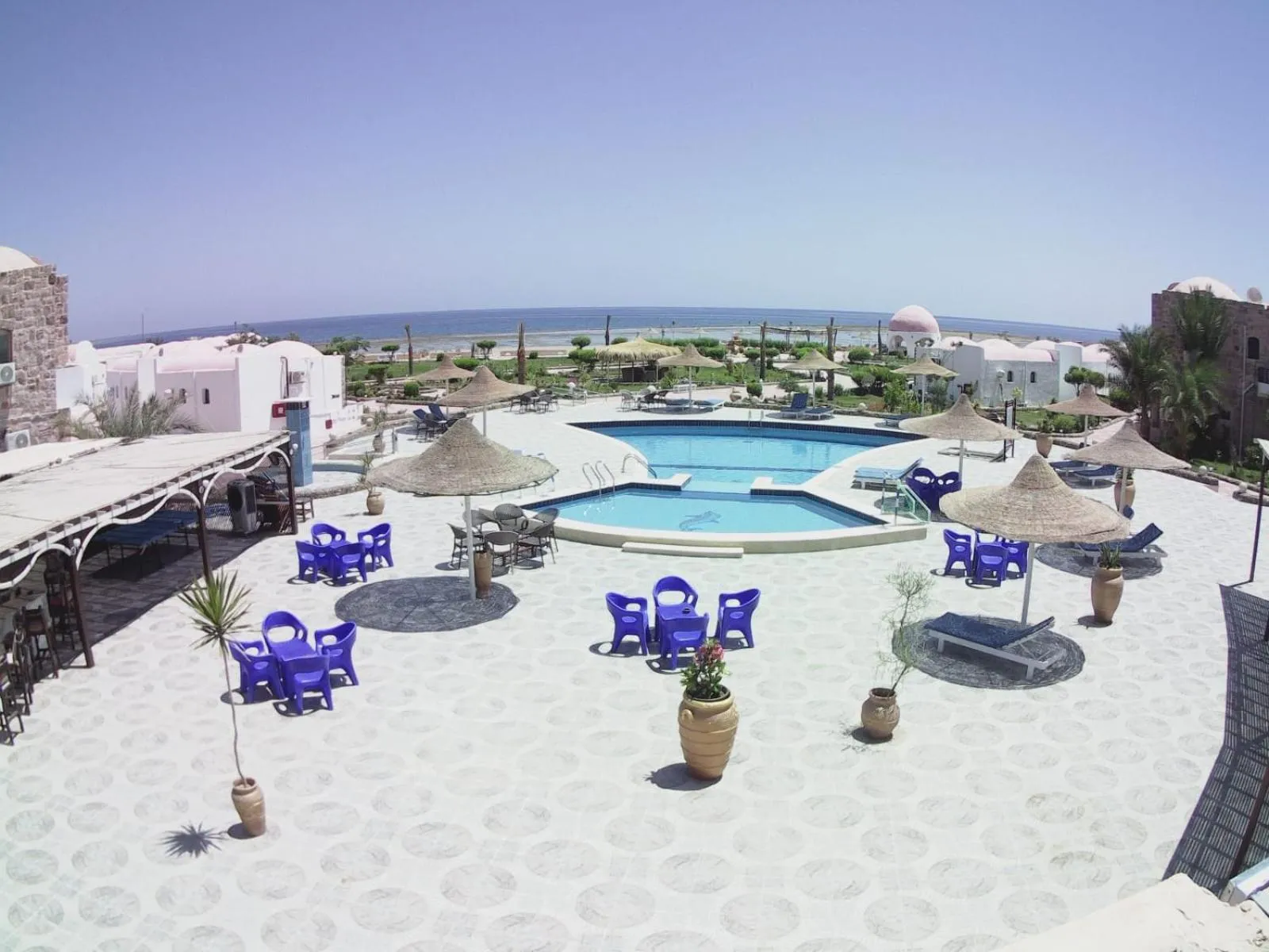 Patio in Dolphin Continental Hotel