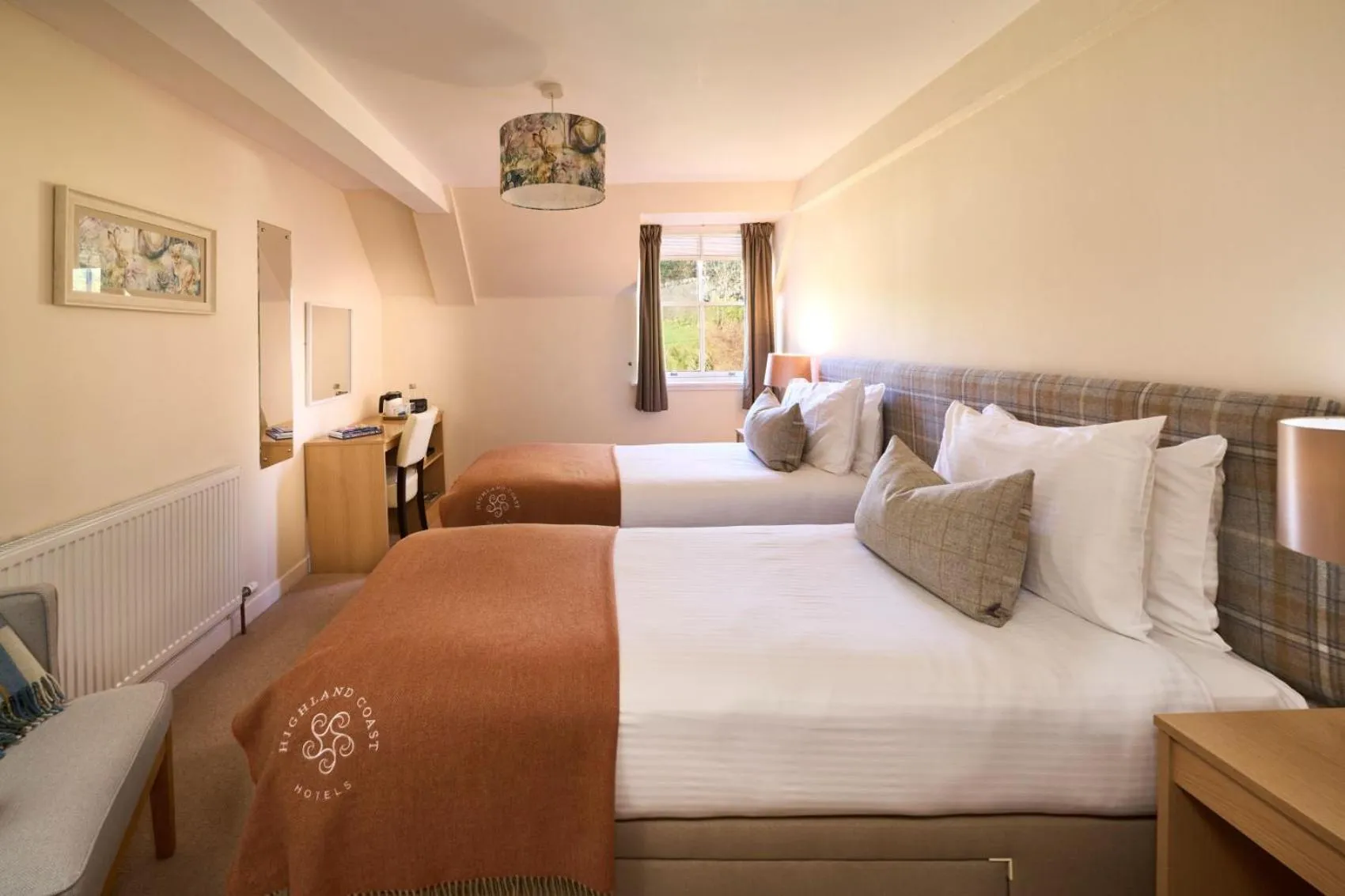 Bed in Plockton Inn, by Highland Coast Hotels
