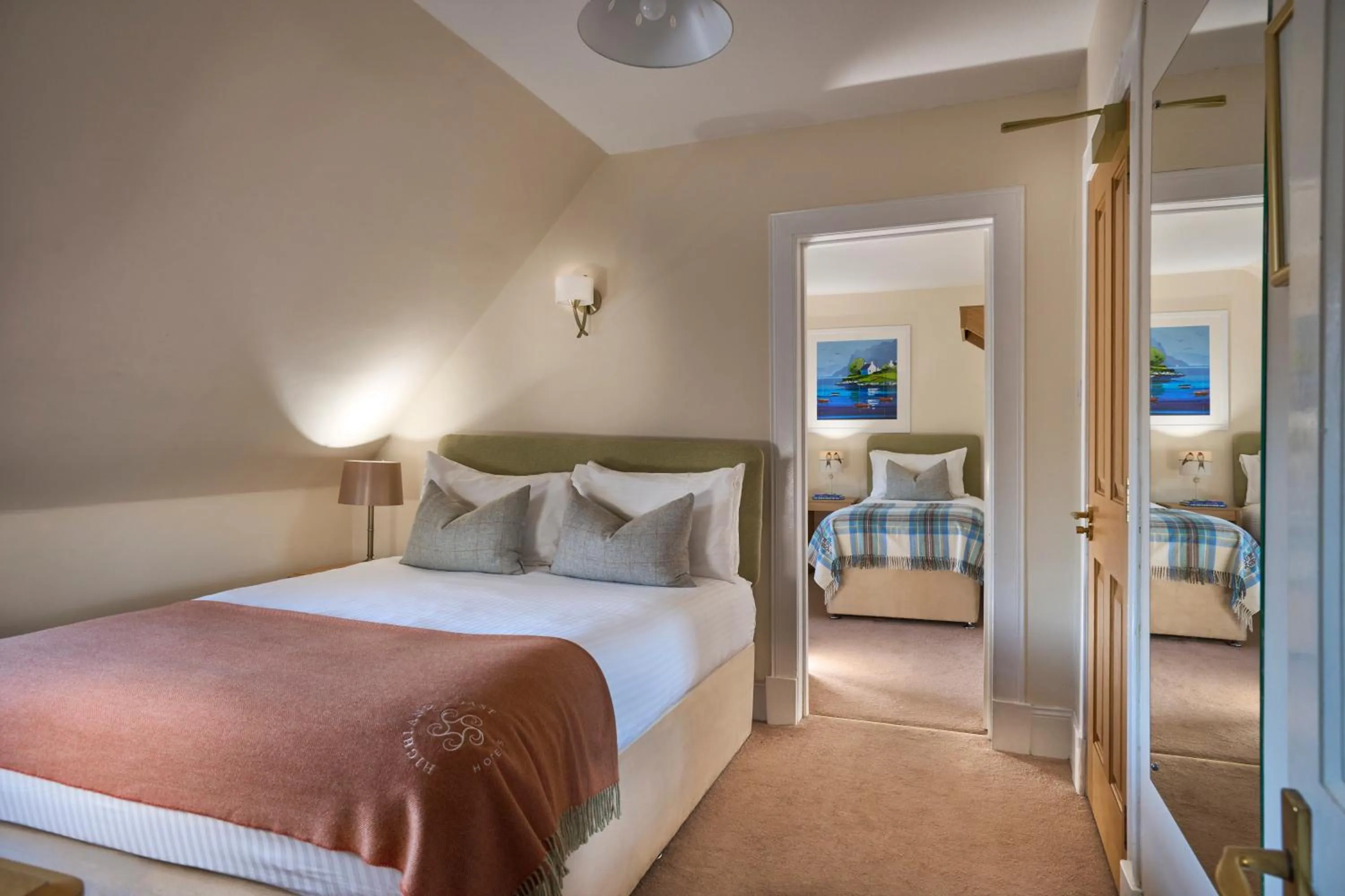 Bed in Plockton Inn, by Highland Coast Hotels