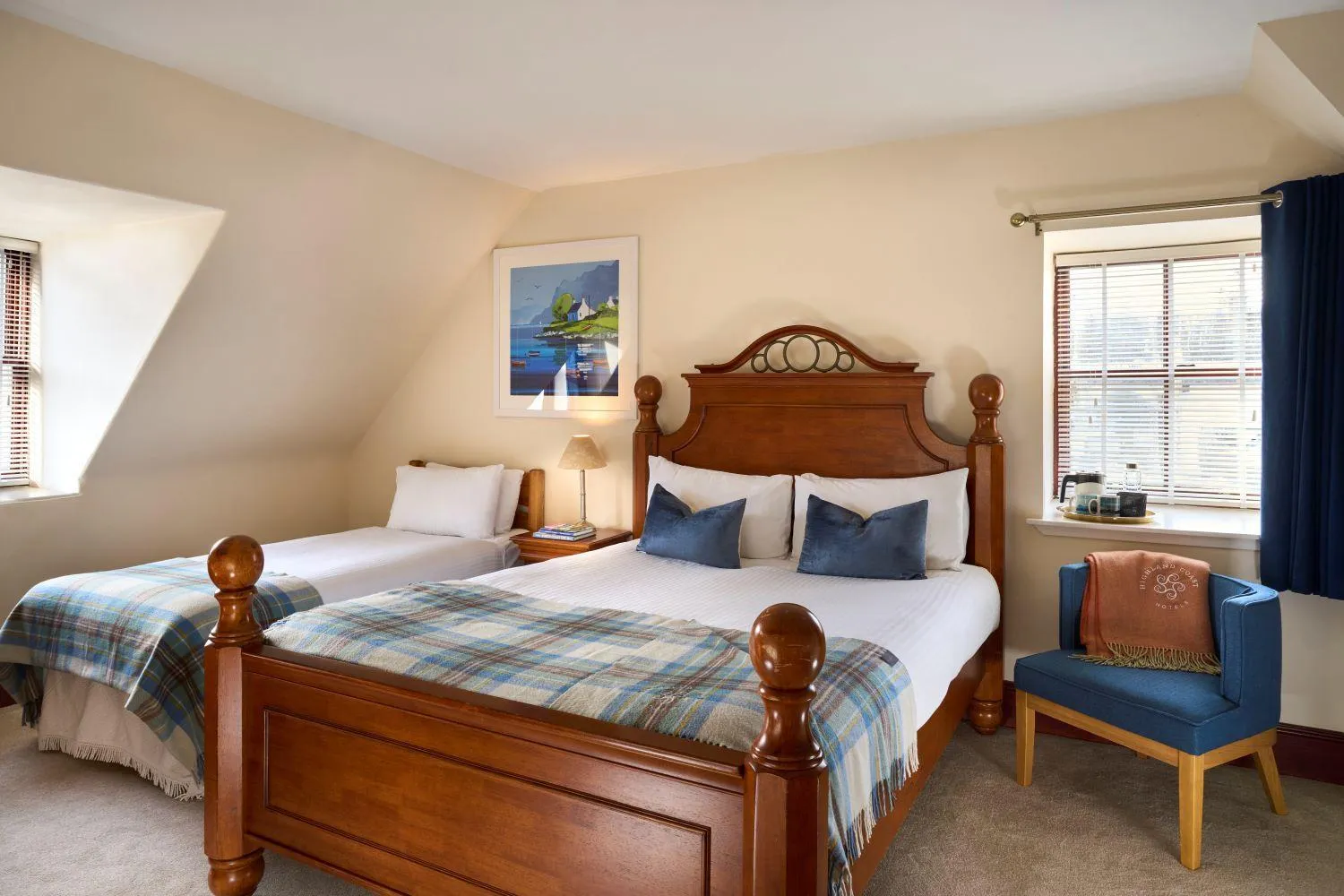 Bed in Plockton Inn, by Highland Coast Hotels