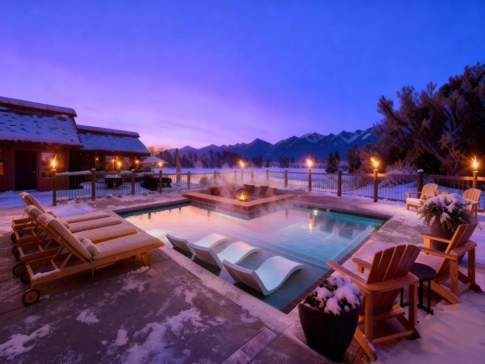 Hot Tub in Ninepipes Lodge