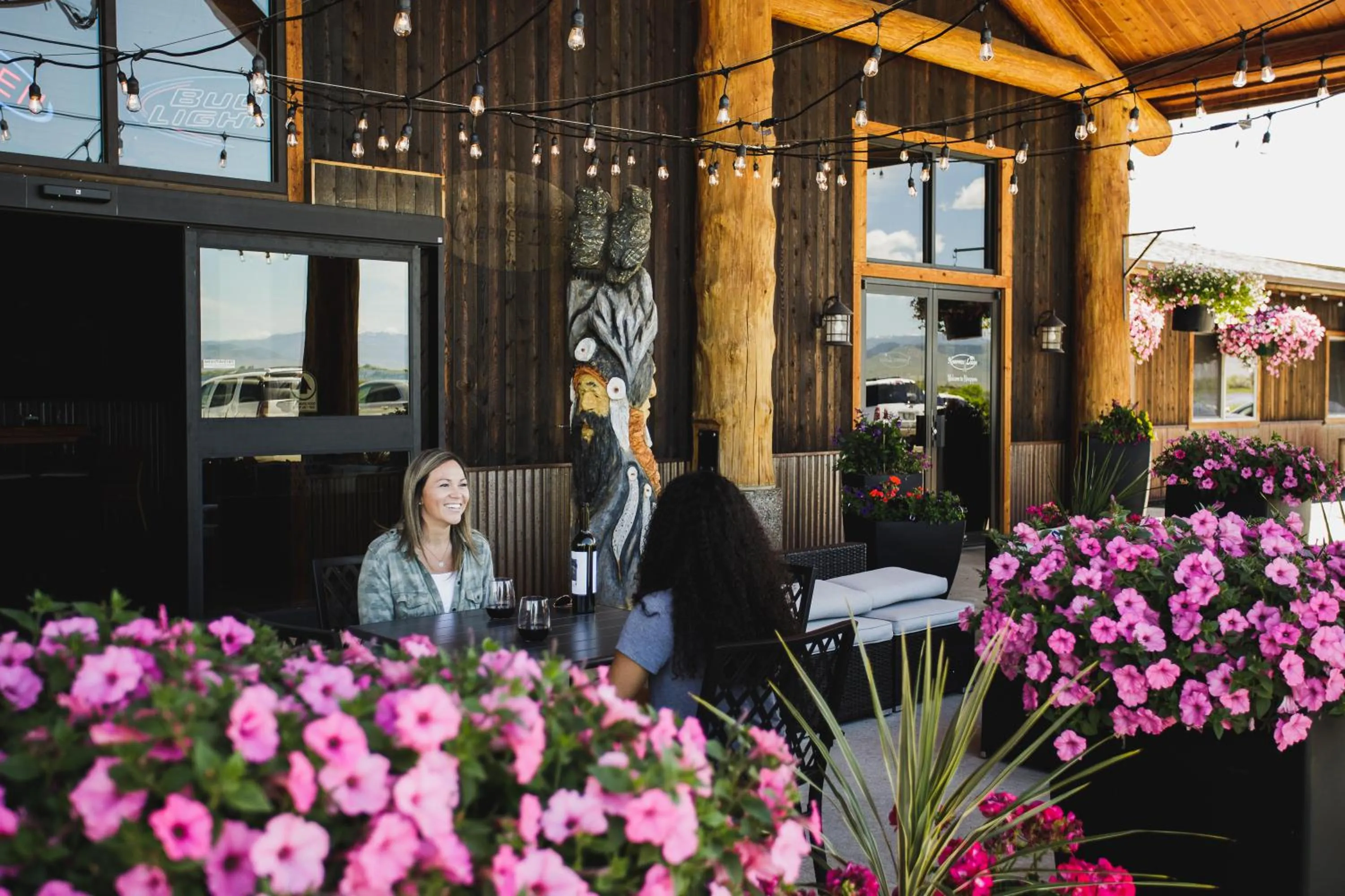 Patio in Ninepipes Lodge