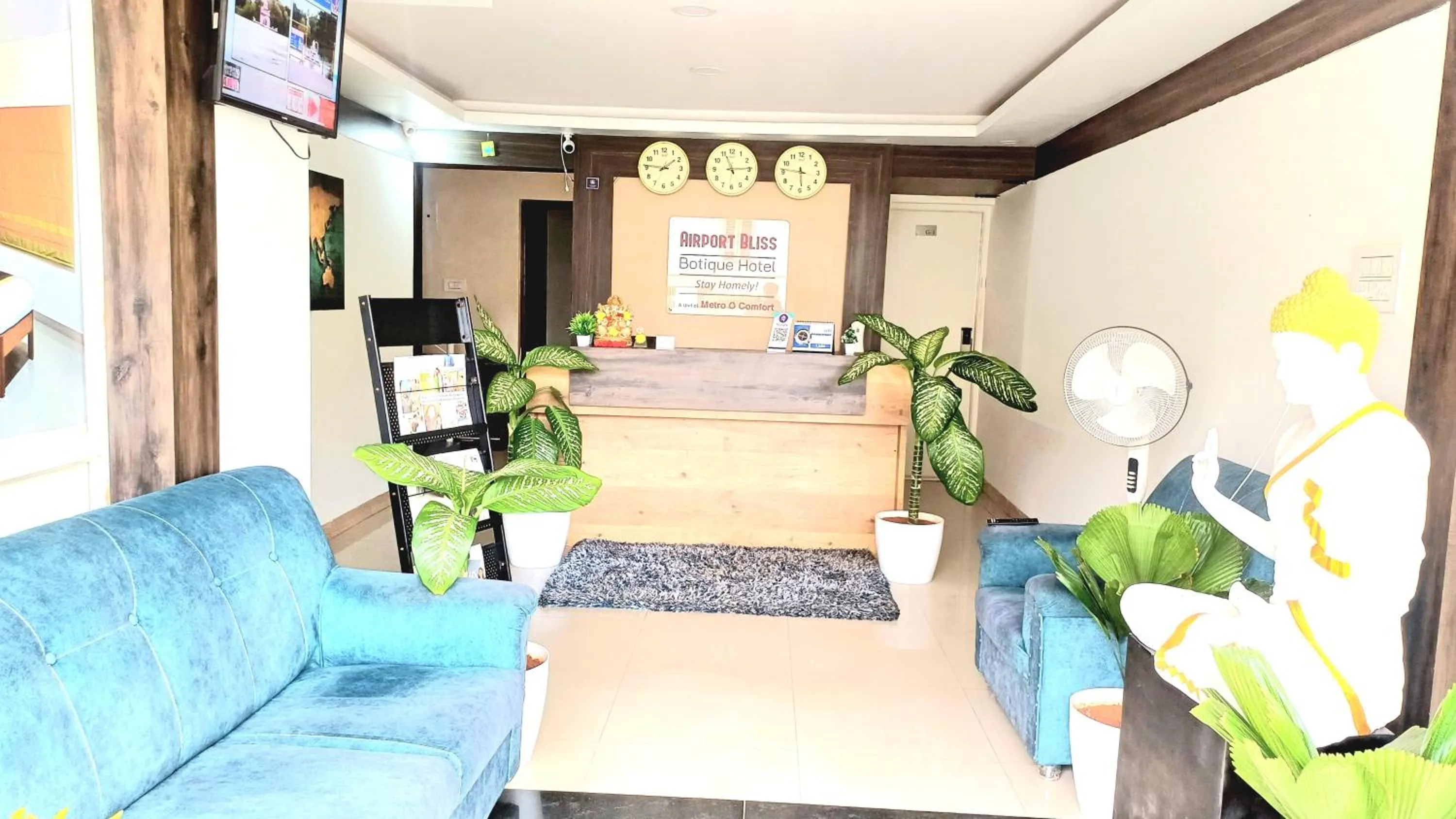 Lobby or reception in Airport Bliss Boutique Hotel Near Kempegowda International Airport Bangalore