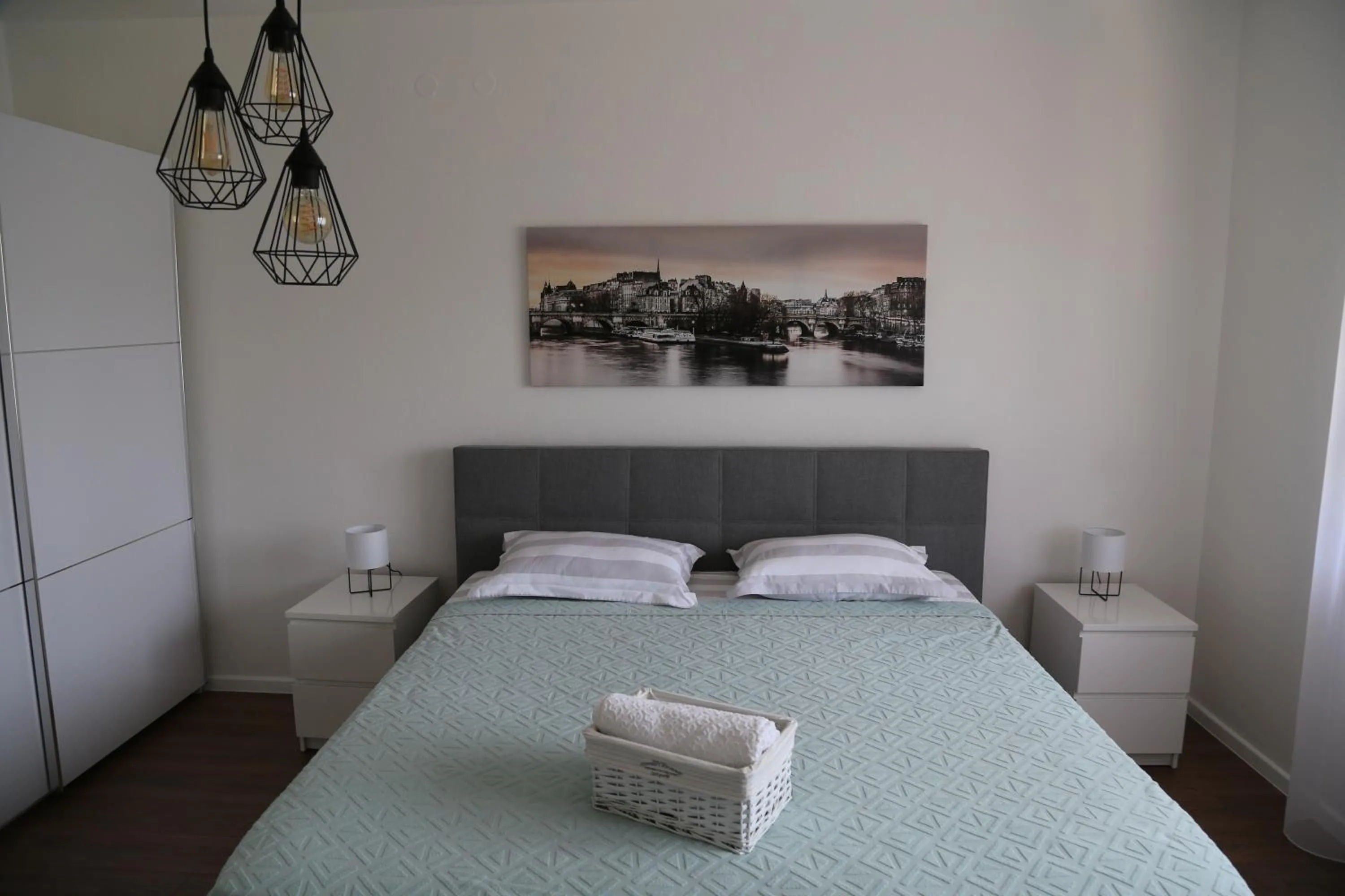Bedroom, Bed in Garden House Apartment