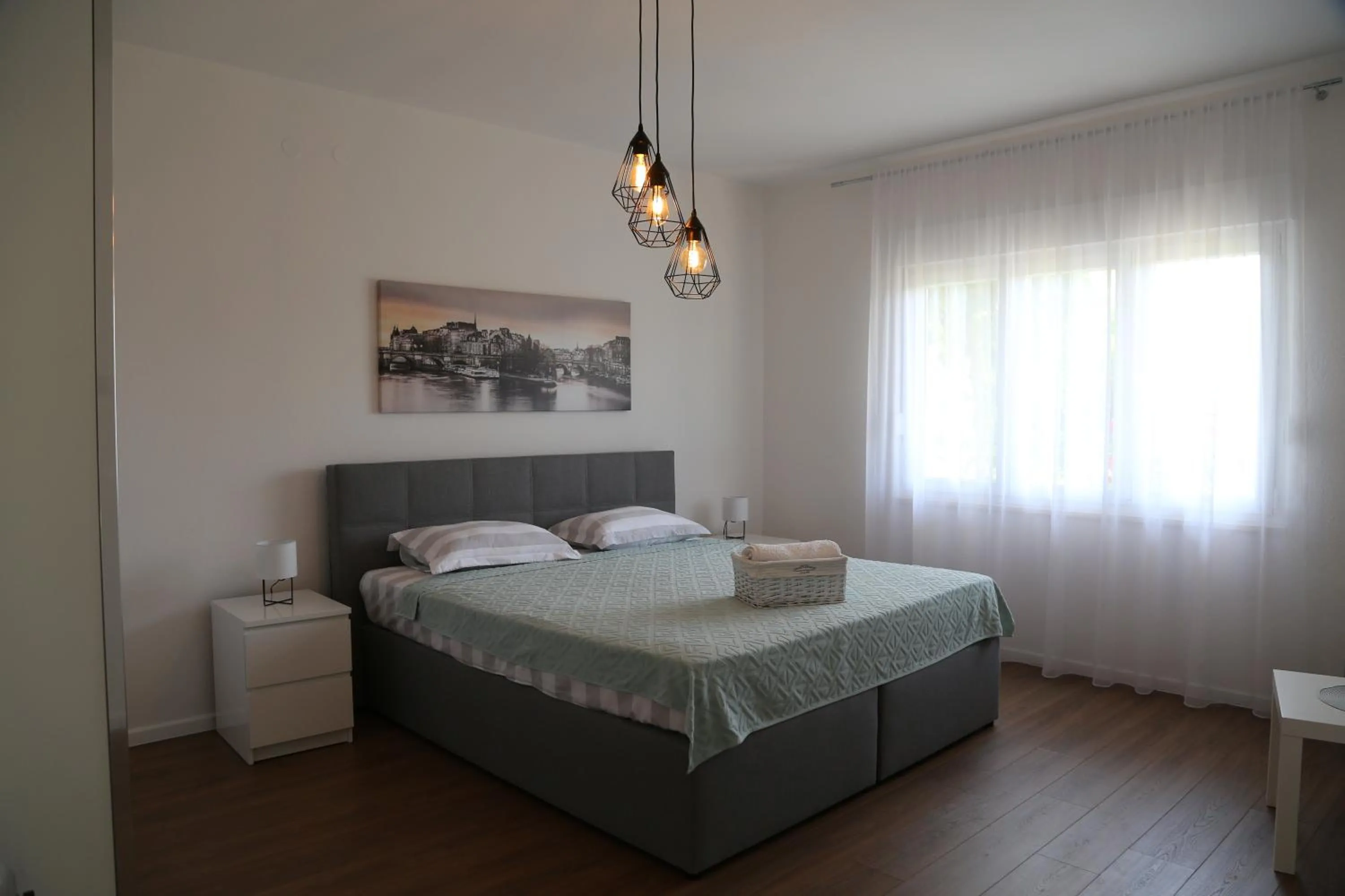 Bedroom, Bed in Garden House Apartment