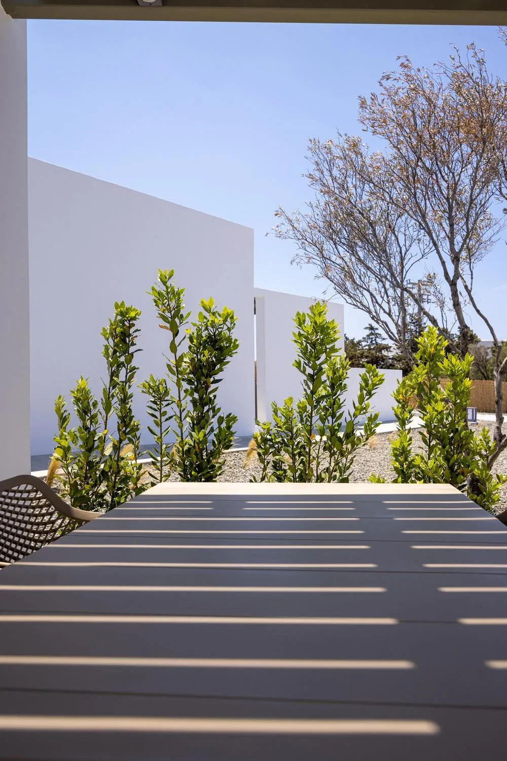 Garden view in White Holidays Project