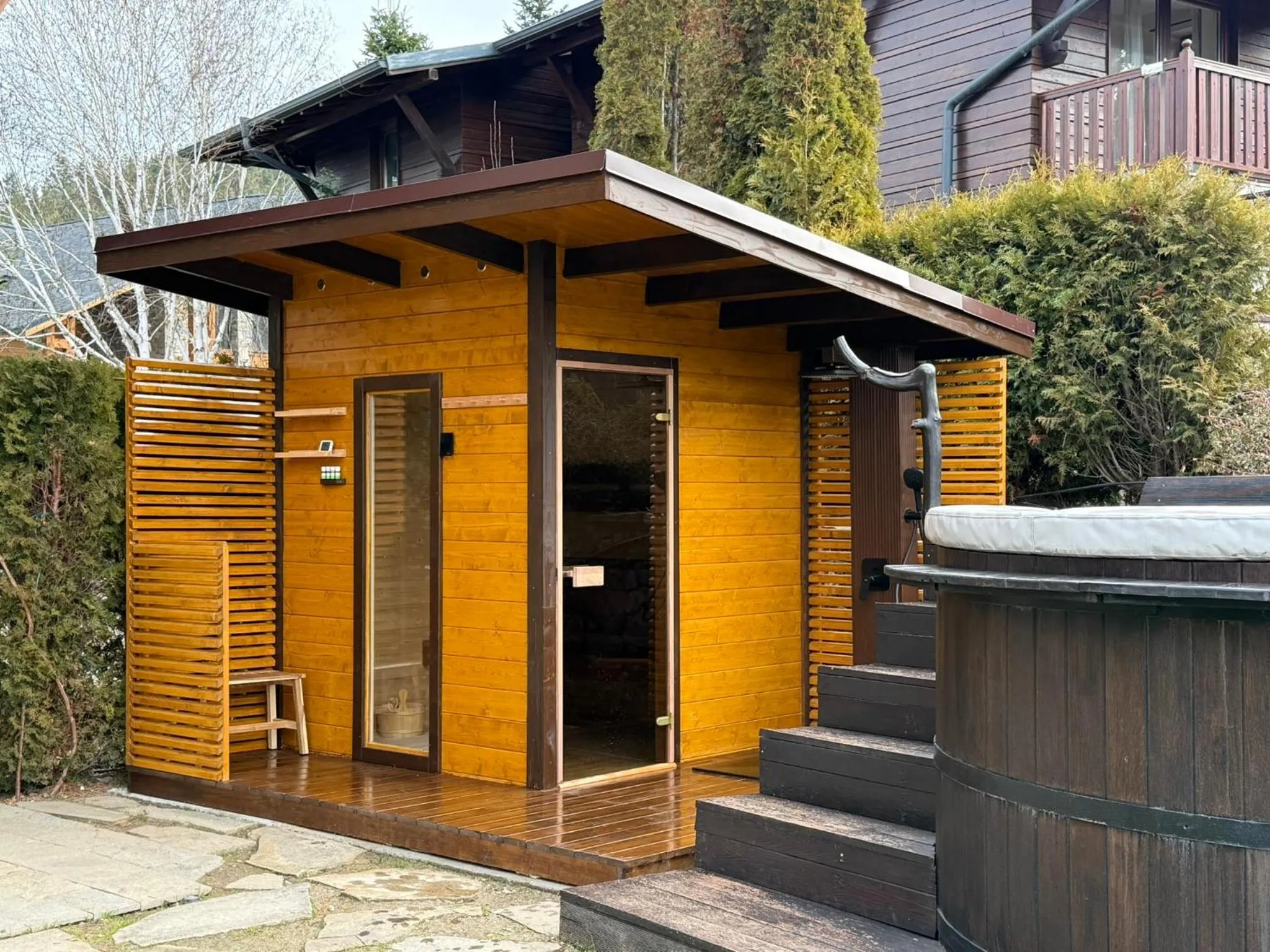 Sauna in Villa Chalet Everest