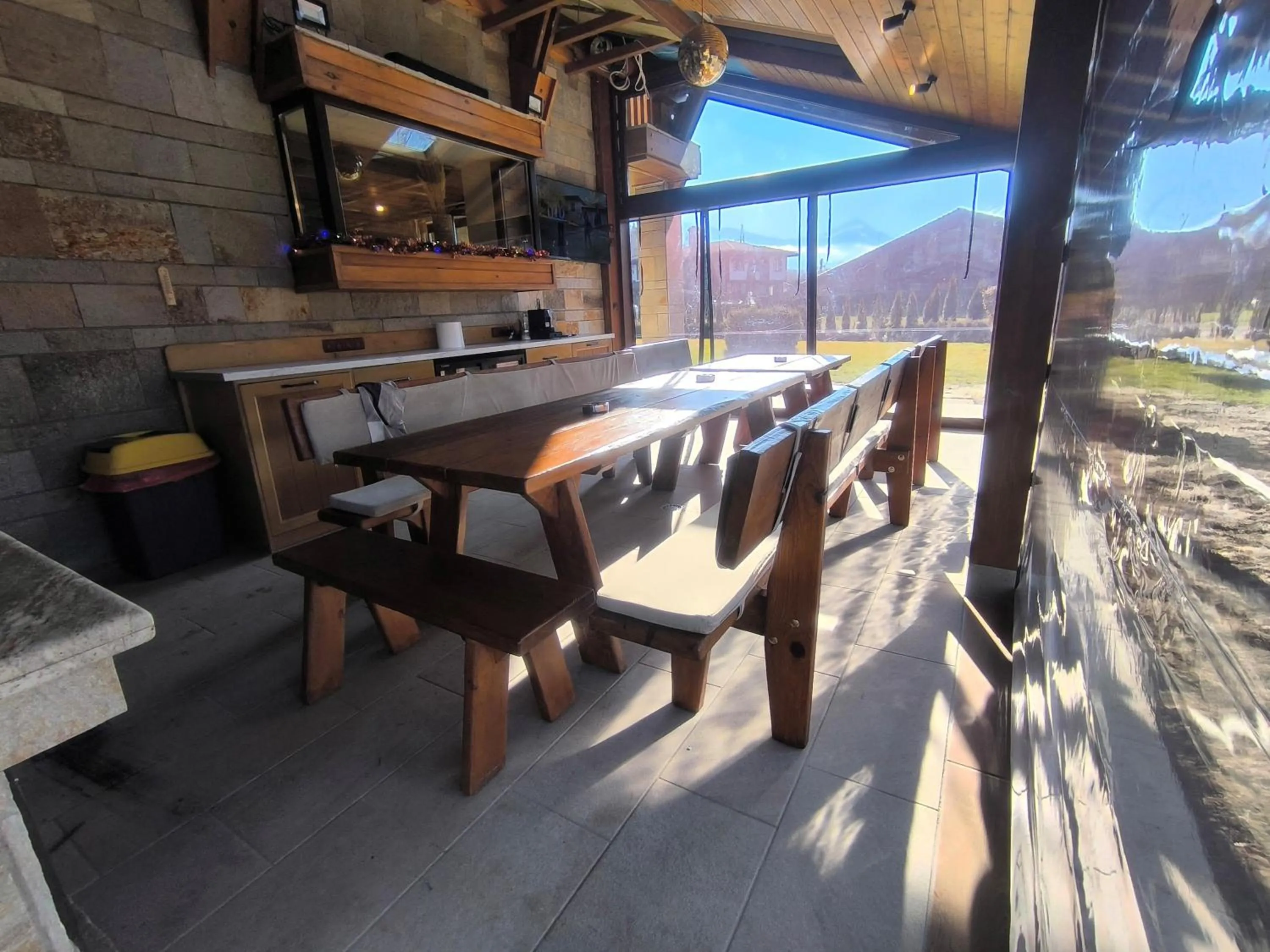 Patio in Villa Chalet Everest