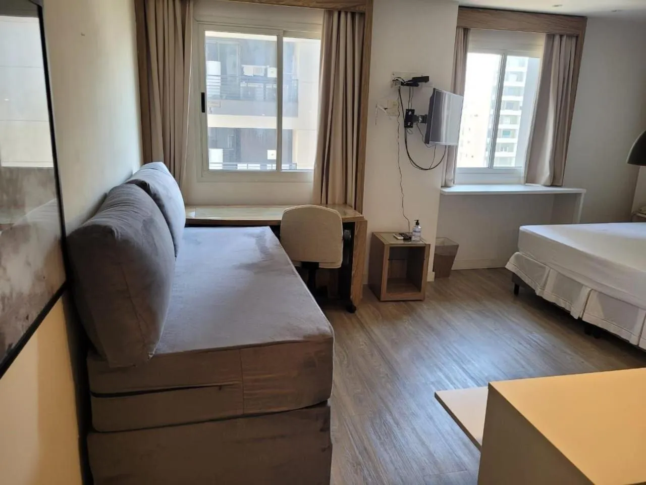 Bed in Elegant Flat Paulista Alameda Campinas Garagem , Pool, Ar Cod,