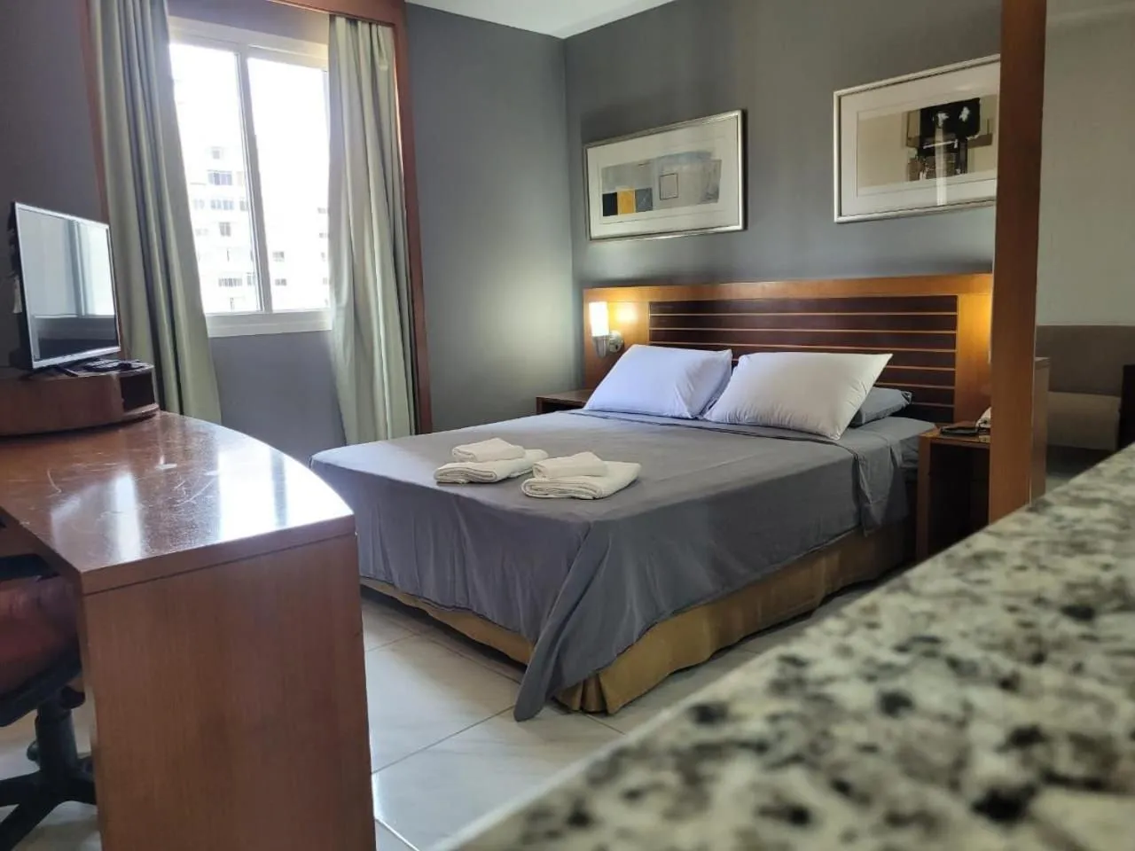 Bed in Elegant Flat Paulista Alameda Campinas Garagem , Pool, Ar Cod,