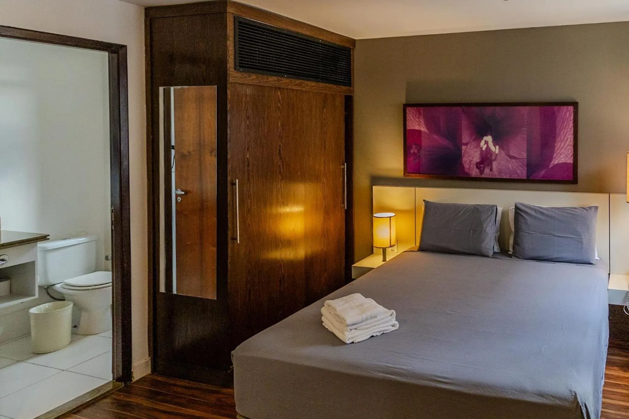 Bed in Elegant Flat Paulista Alameda Campinas Garagem , Pool, Ar Cod,