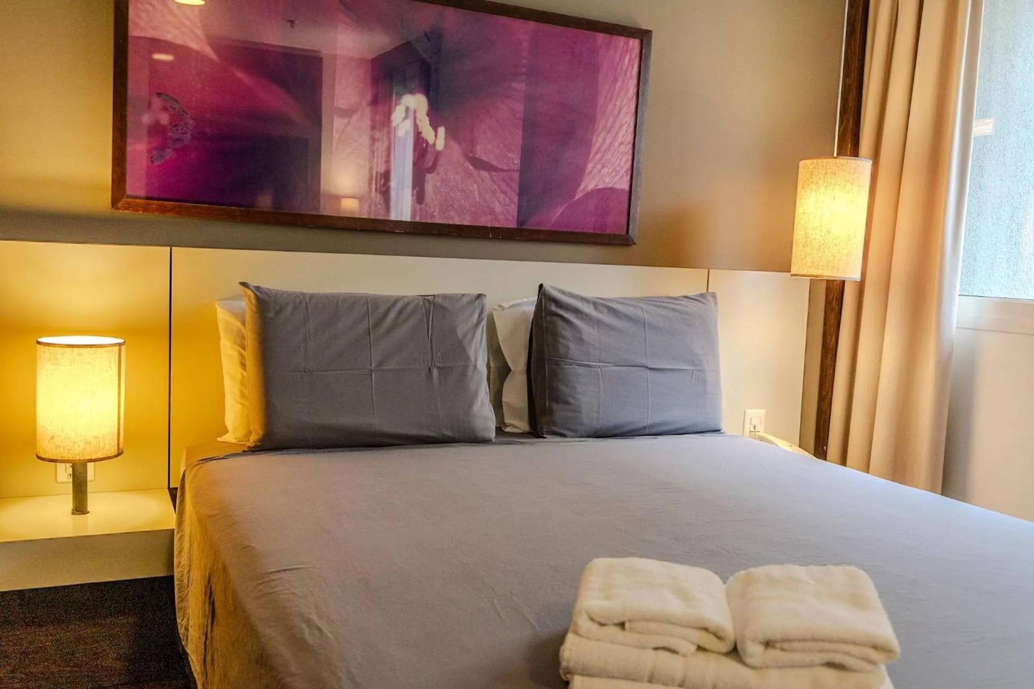 Bed in Elegant Flat Paulista Alameda Campinas Garagem , Pool, Ar Cod,