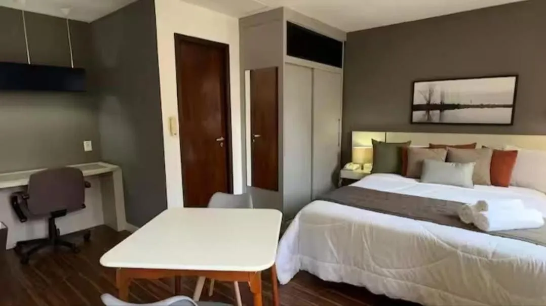 Bed in Elegant Flat Paulista Alameda Campinas Garagem , Pool, Ar Cod,