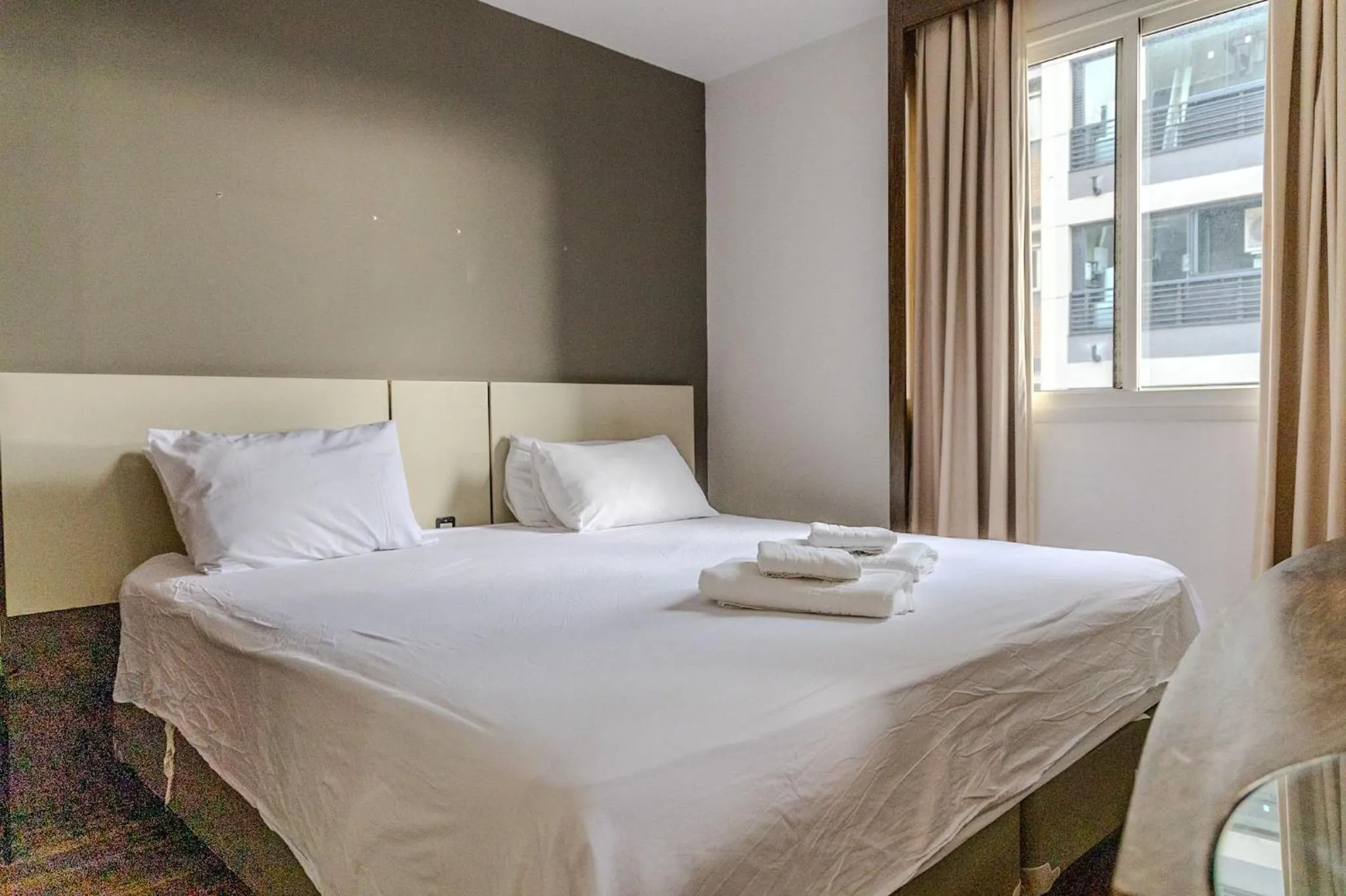 Bed in Elegant Flat Paulista Alameda Campinas Garagem , Pool, Ar Cod,