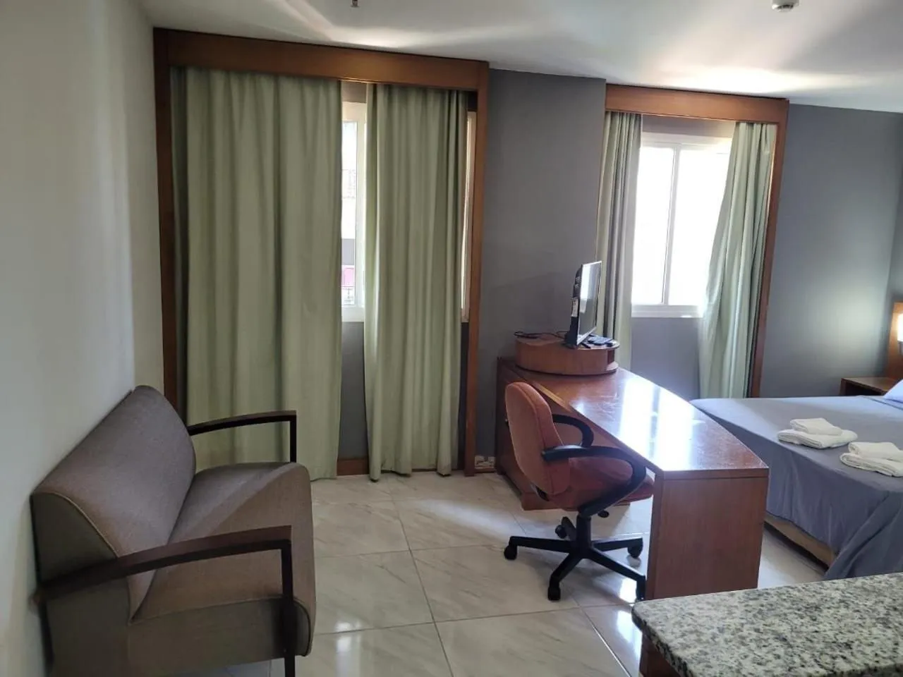 Bed in Elegant Flat Paulista Alameda Campinas Garagem , Pool, Ar Cod,