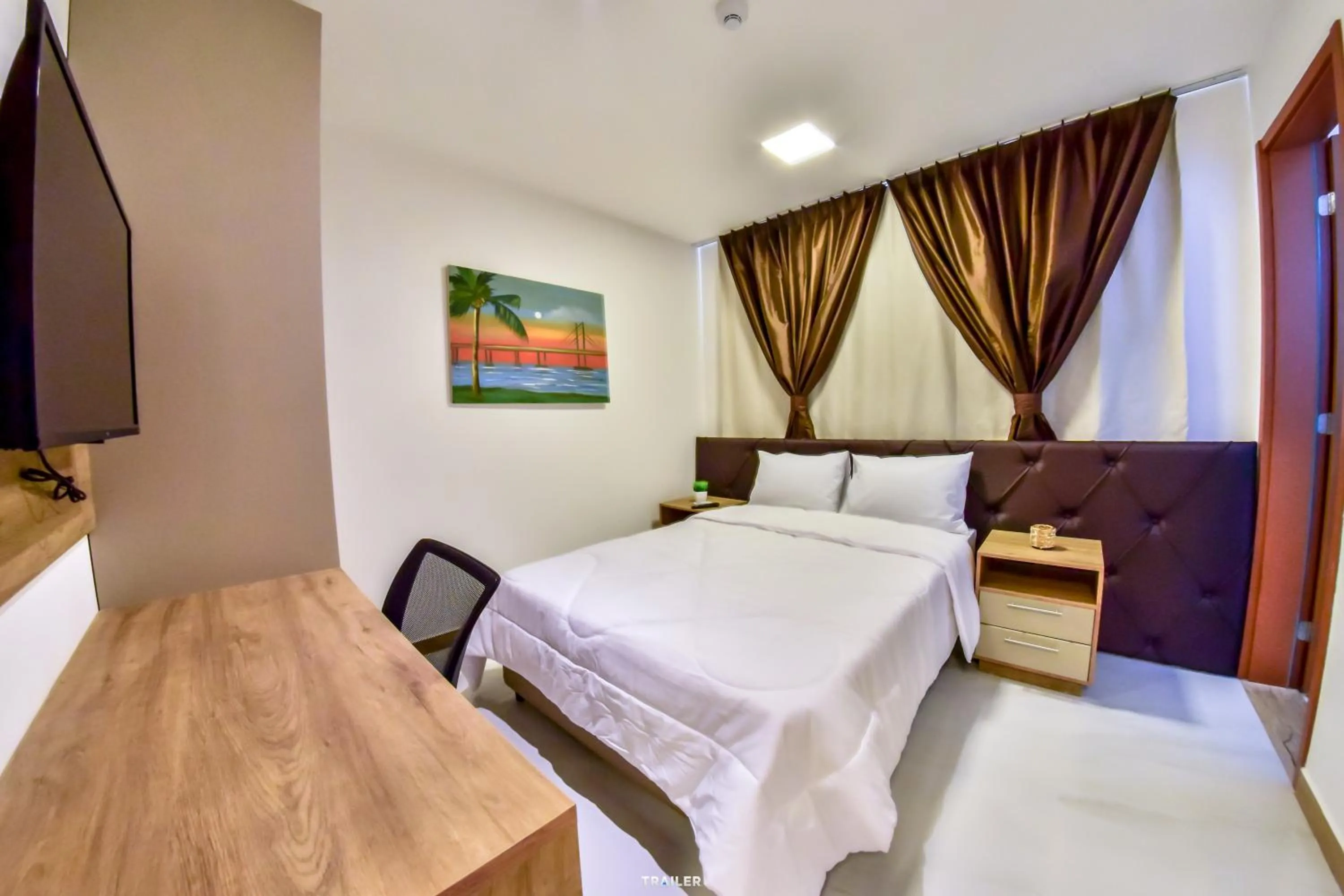 Bed in Hotel Aracaju Suites