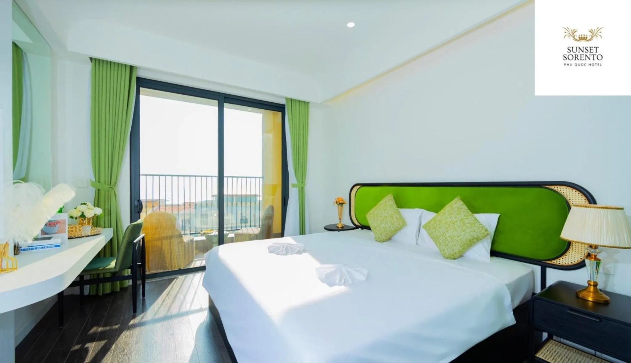 Bedroom, Bed in Sunset Sorrento Phu Quoc