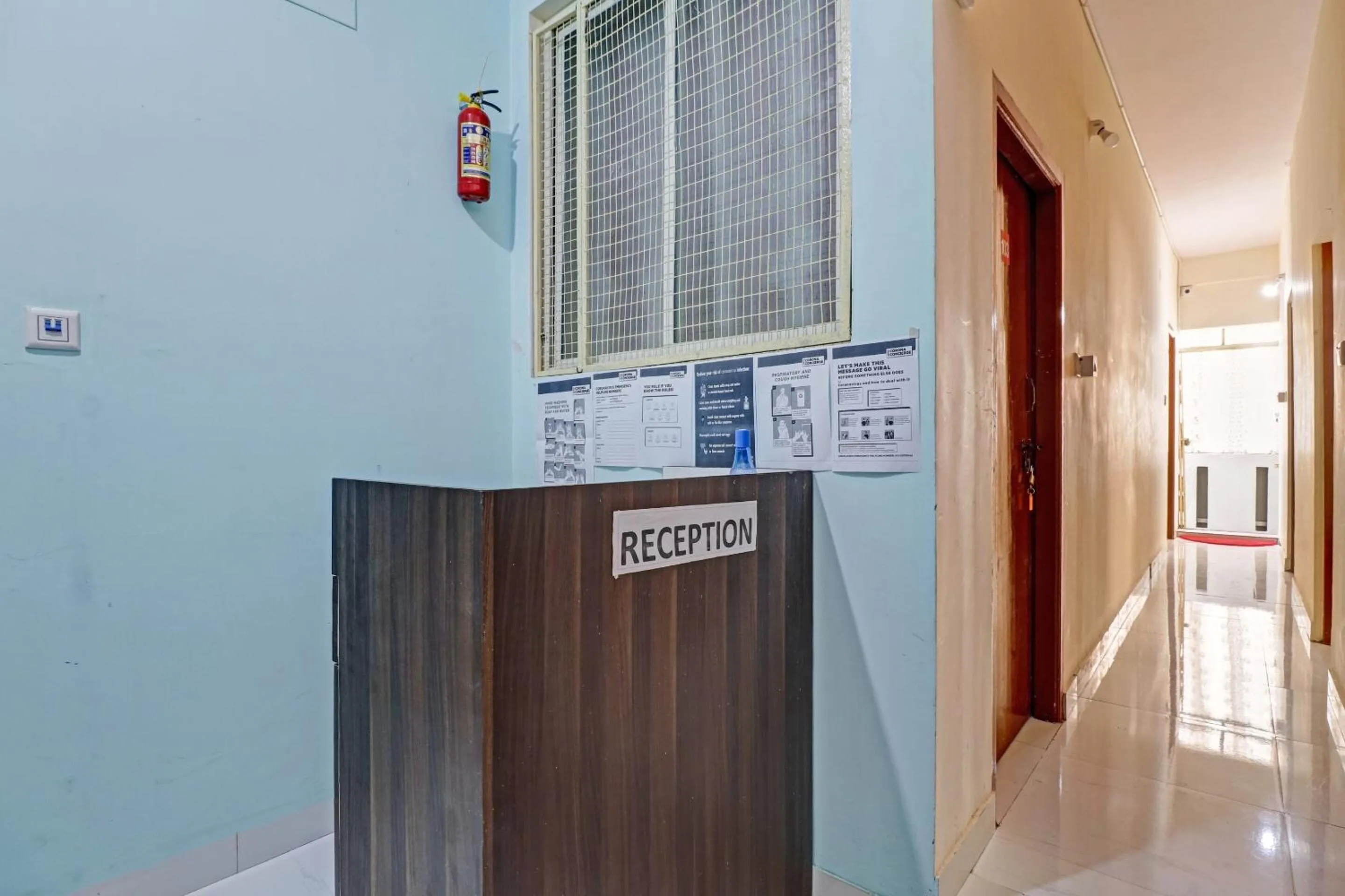 Lobby or reception in Hotel O Green Residency K Narayanapura Cross Bus Stop