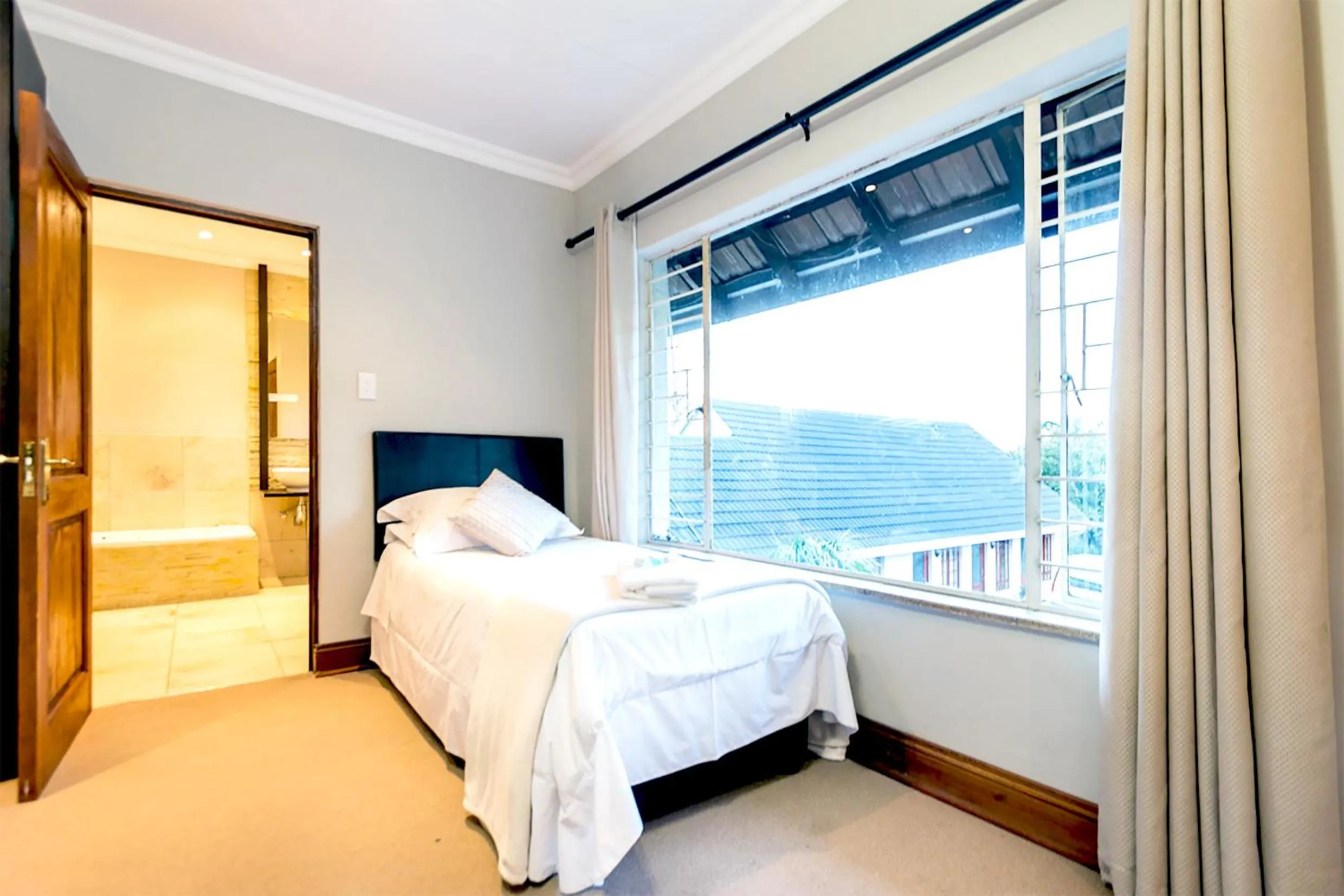 Decorative detail, Bed in OR Tambo Guest House