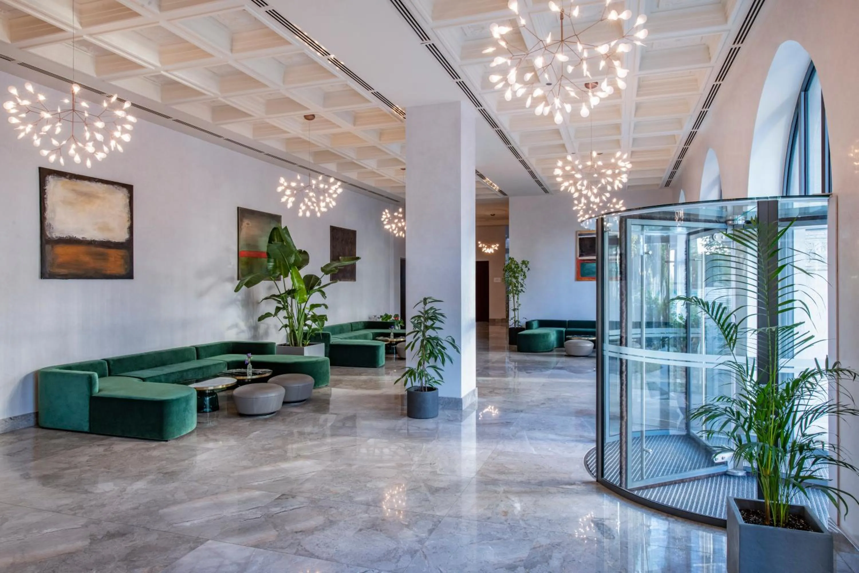 Lobby or reception in Tbilisi Philharmonic Hotel by Mercure