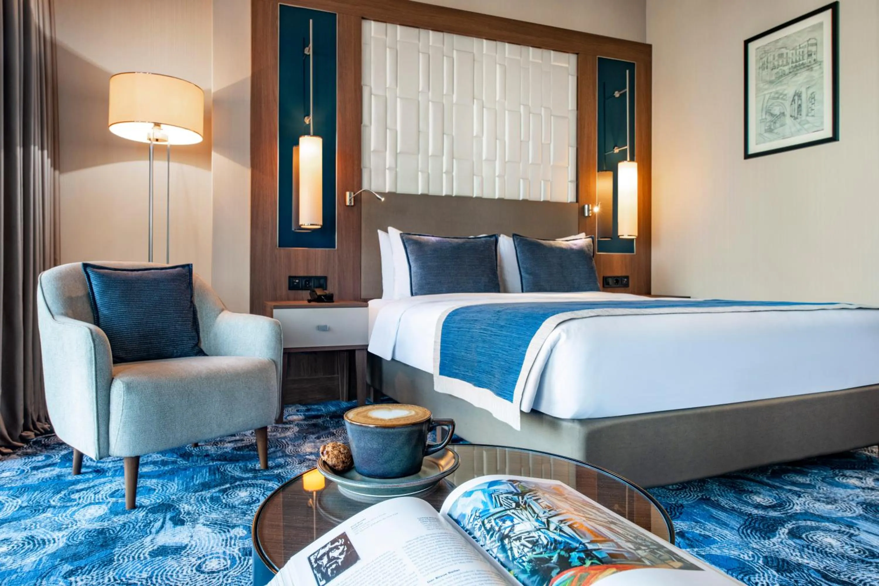 Bed in Tbilisi Philharmonic Hotel by Mercure