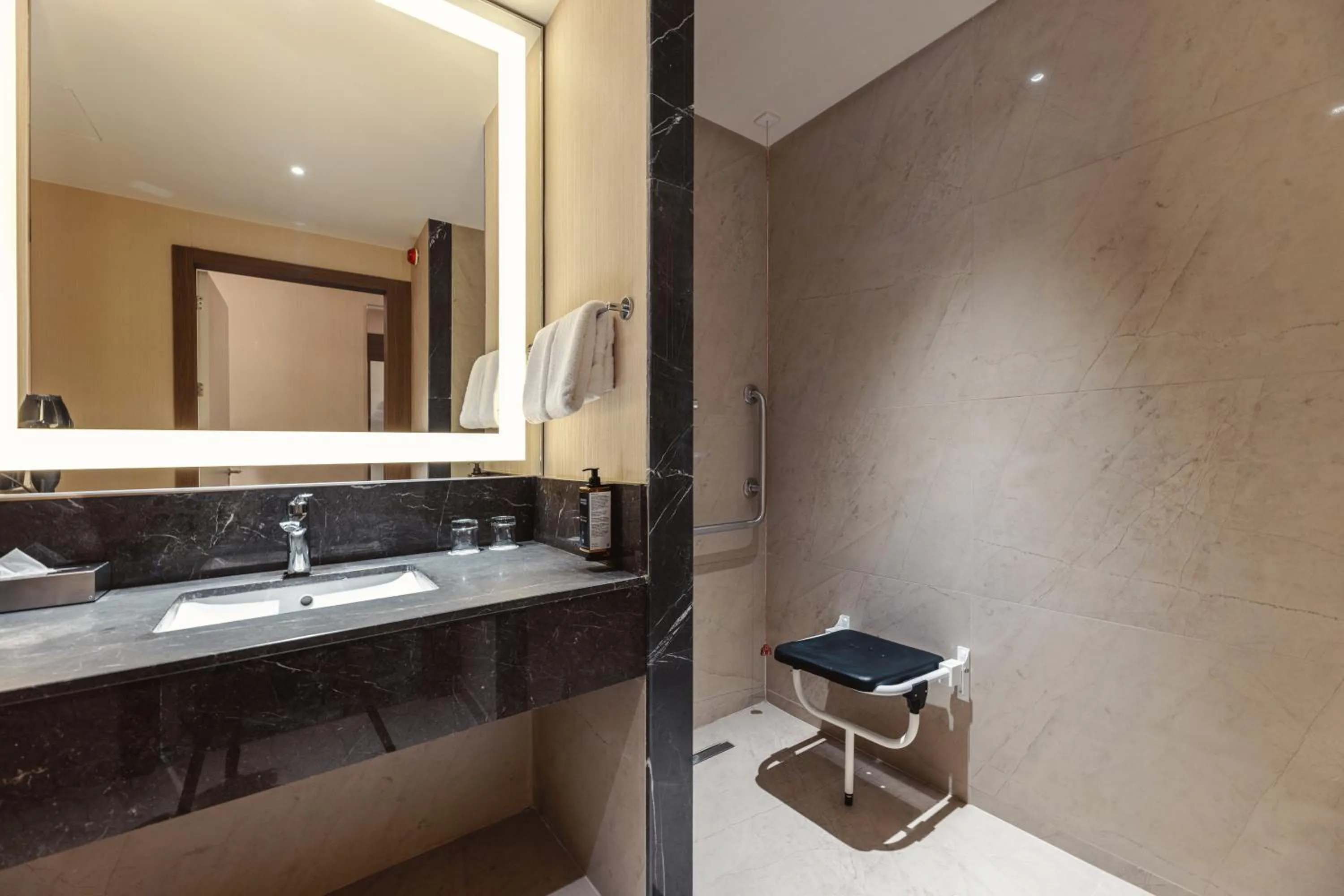 Shower in Tbilisi Philharmonic Hotel by Mercure
