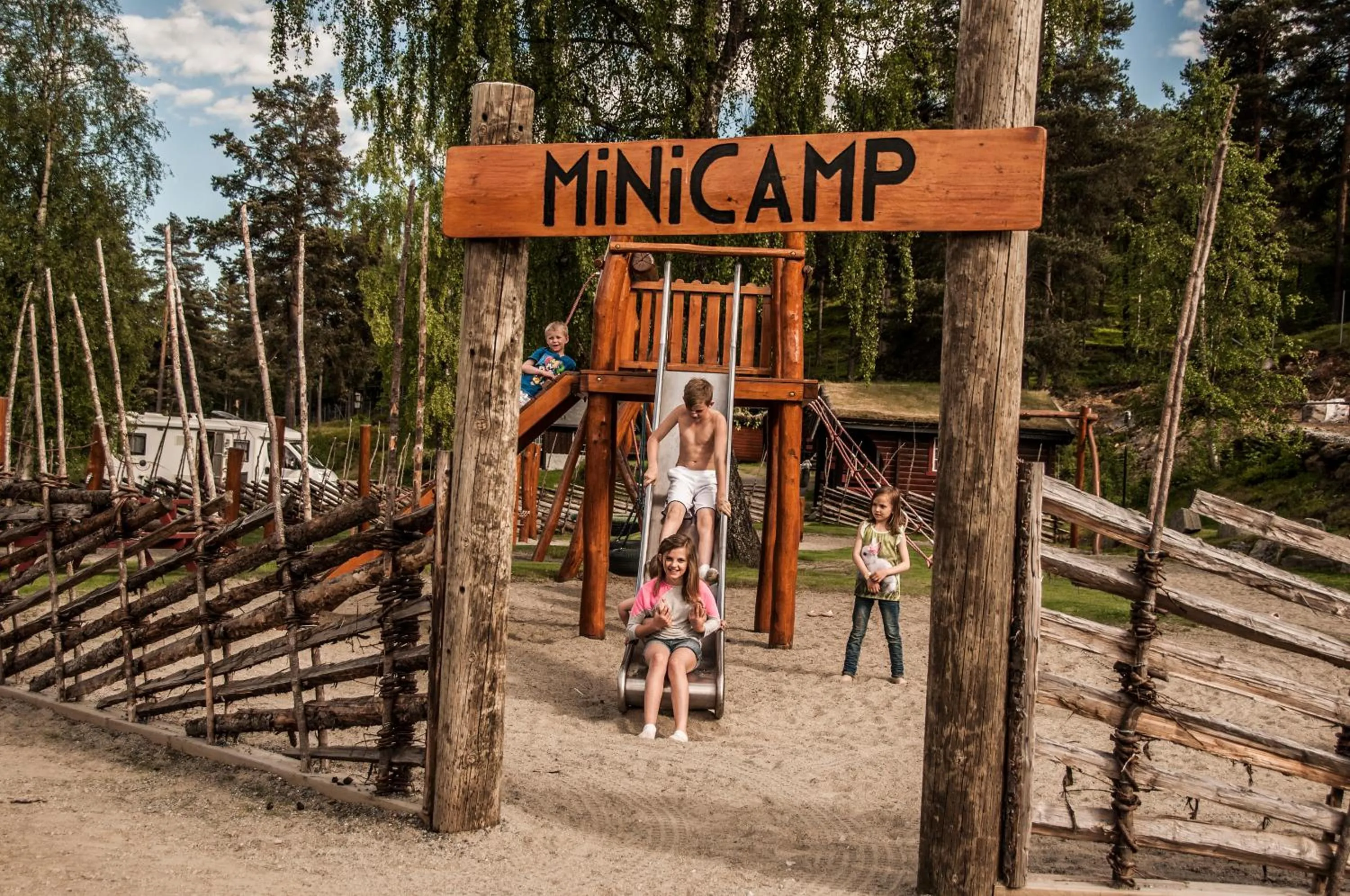 Children play ground in Fagernes Camping