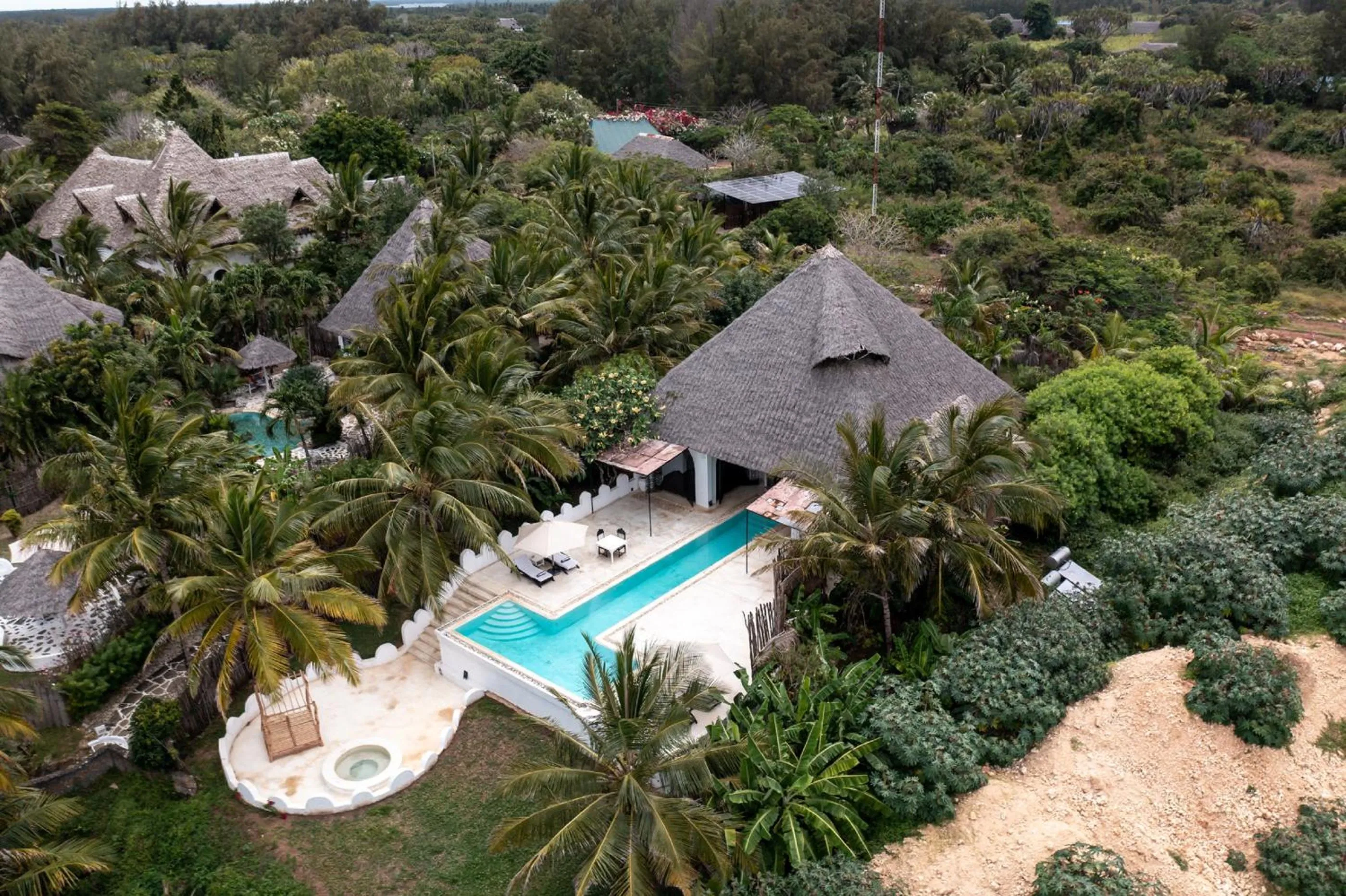Bird's eye view in Msambweni Beach House and Private Villas