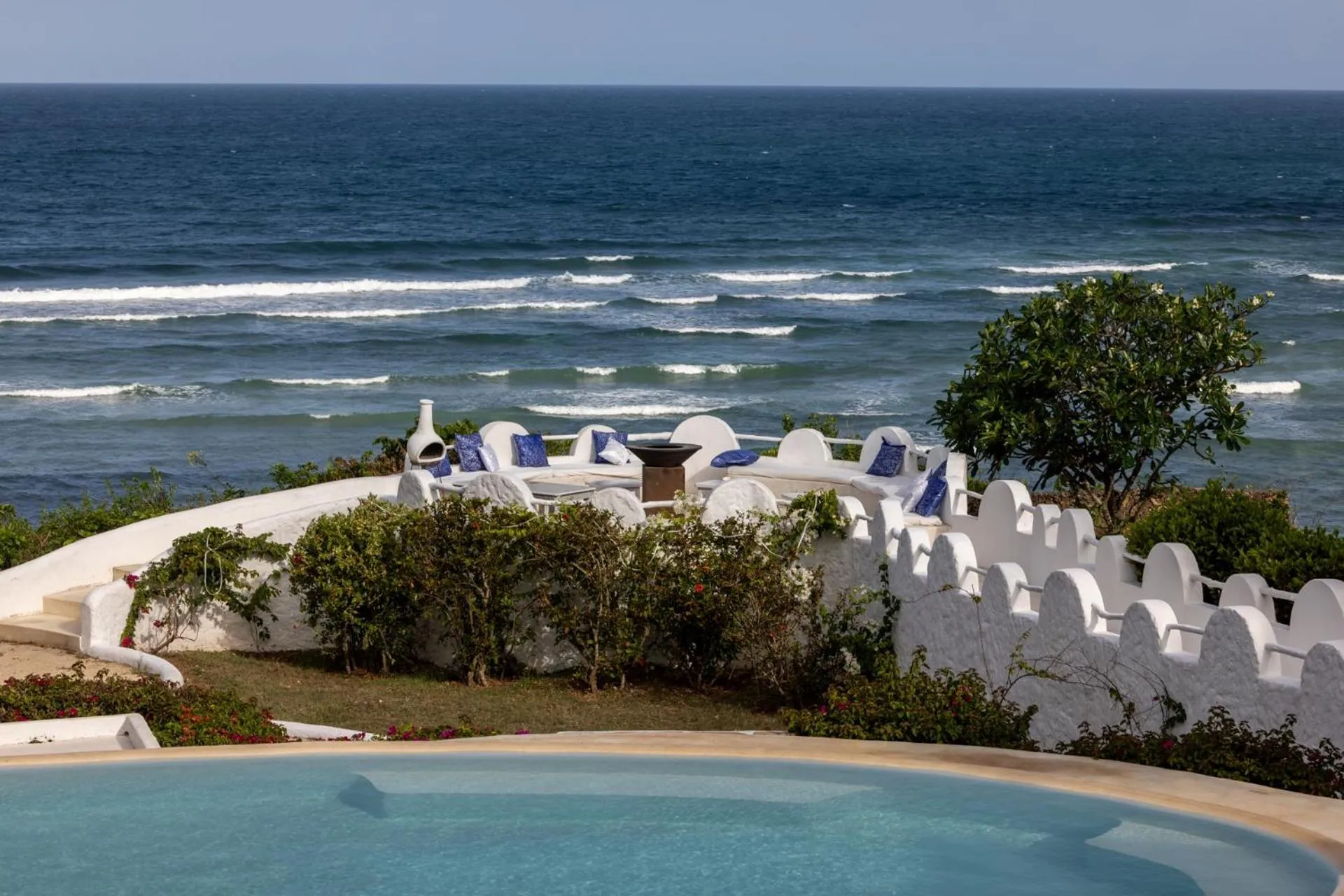 Balcony/Terrace in Msambweni Beach House and Private Villas