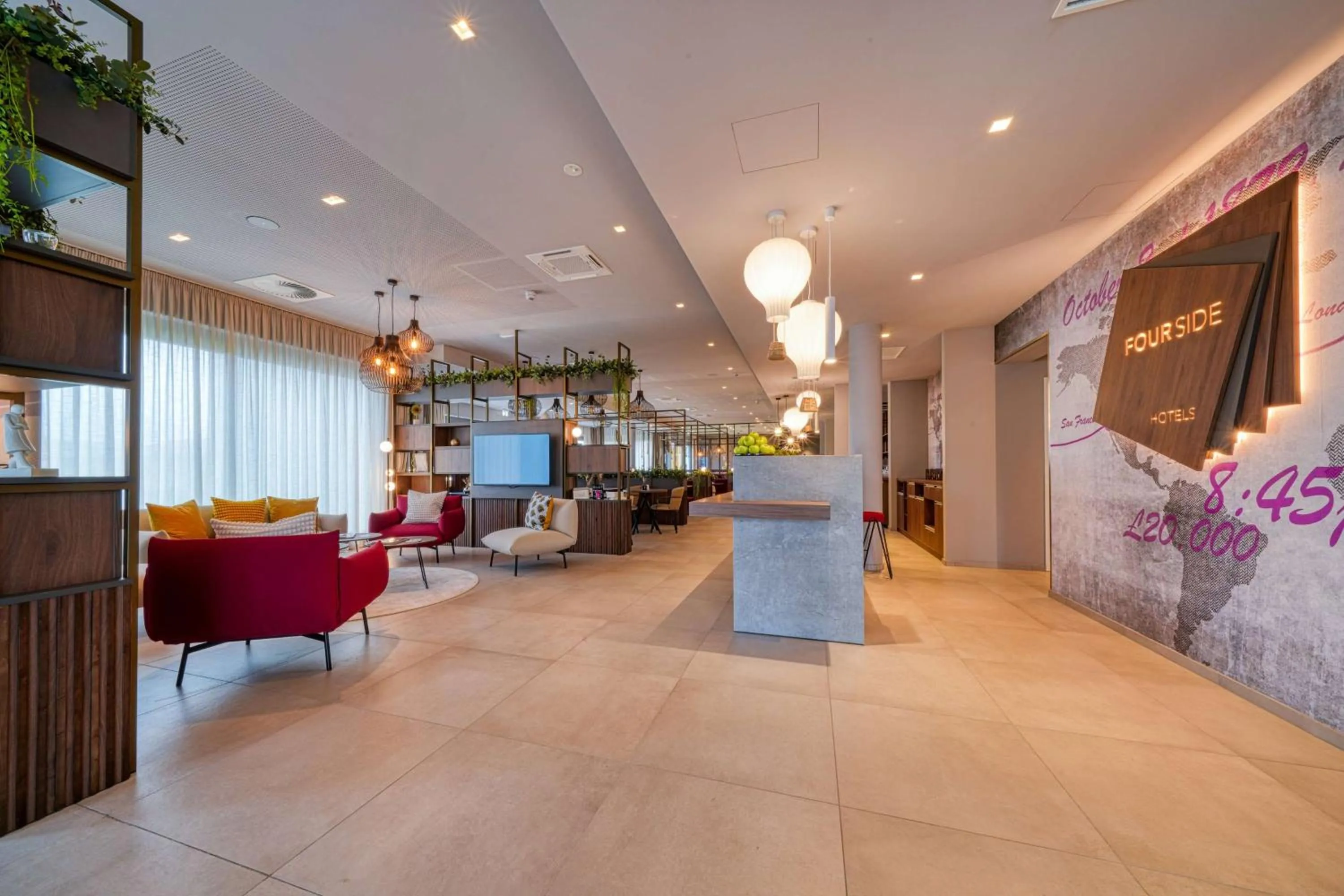 Lobby or reception in FourSide Hotel Ringsheim, Trademark Collection by Wyndham