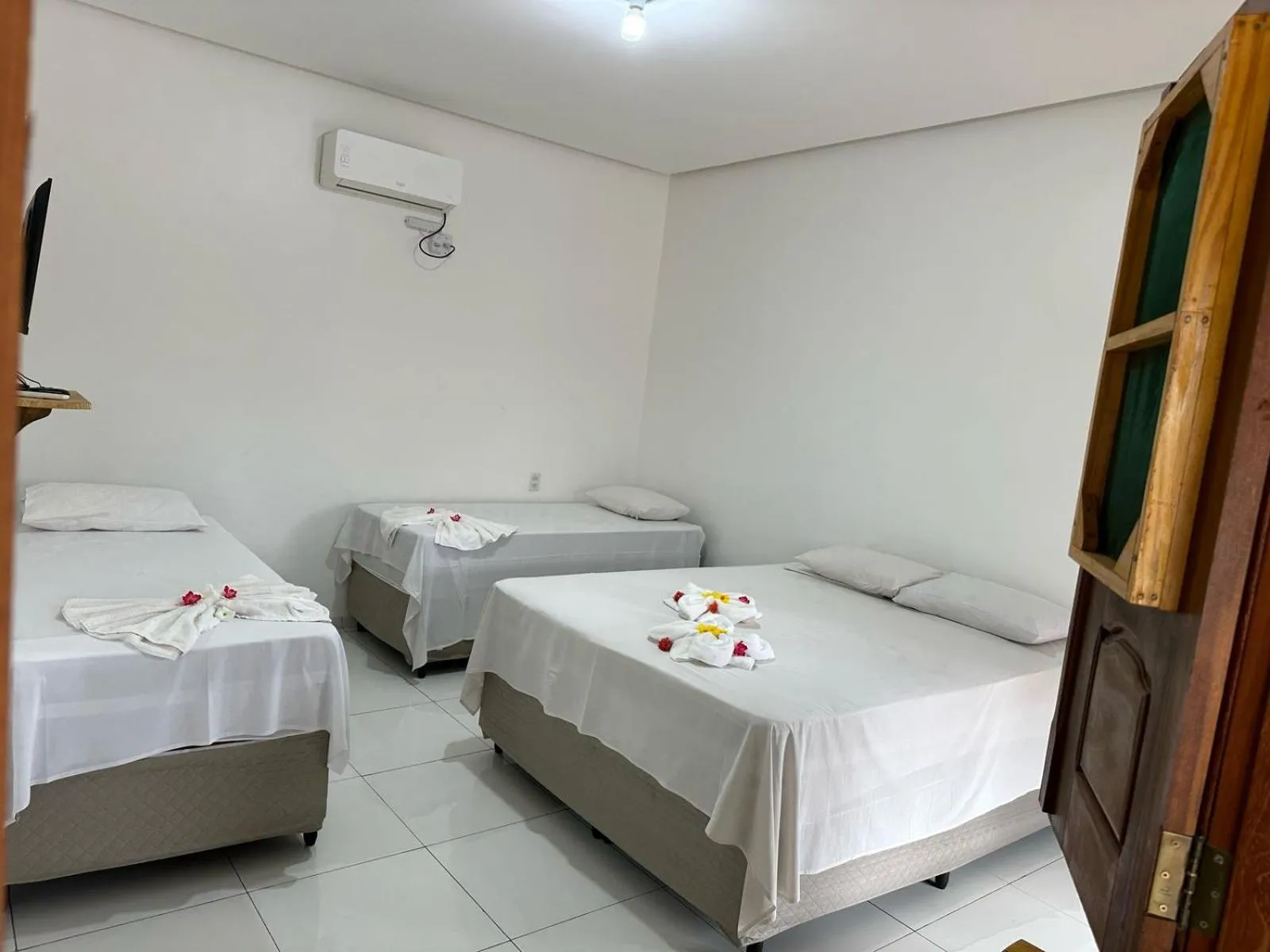 Bed in Pousada Casa Grande