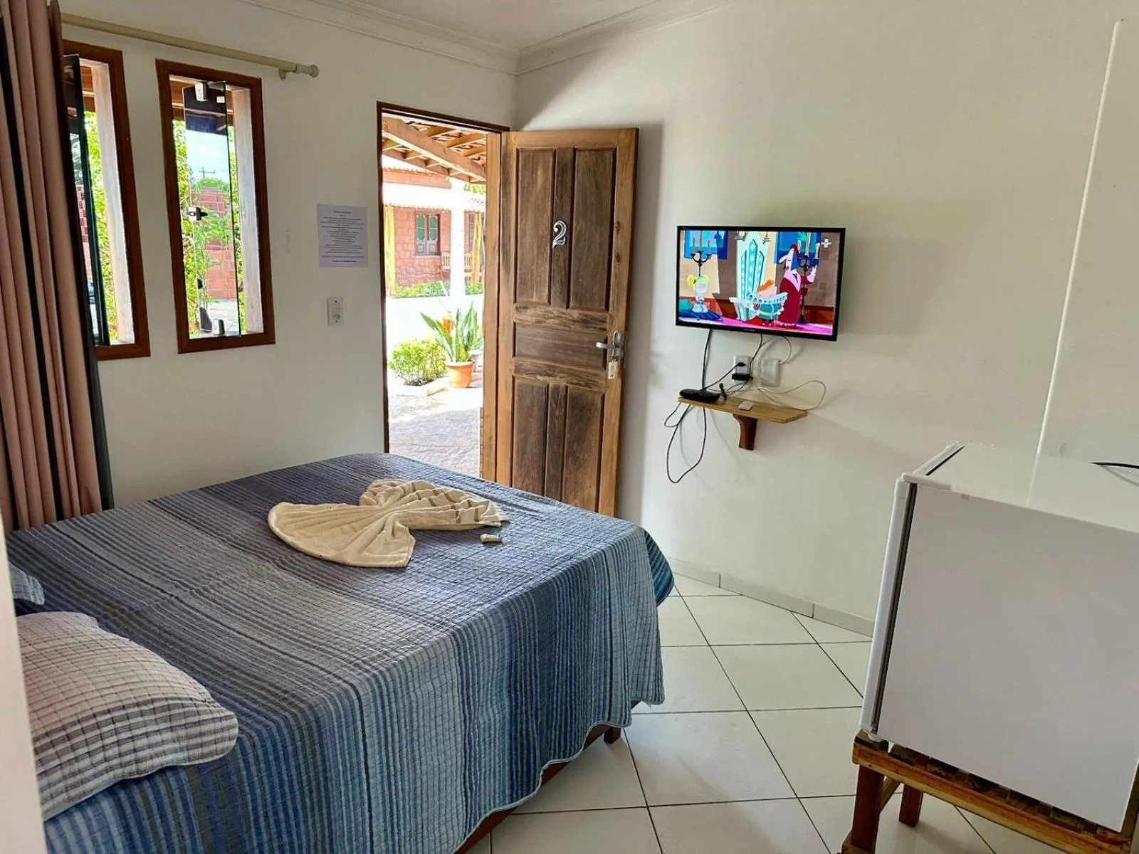 Bed in Pousada Casa Grande