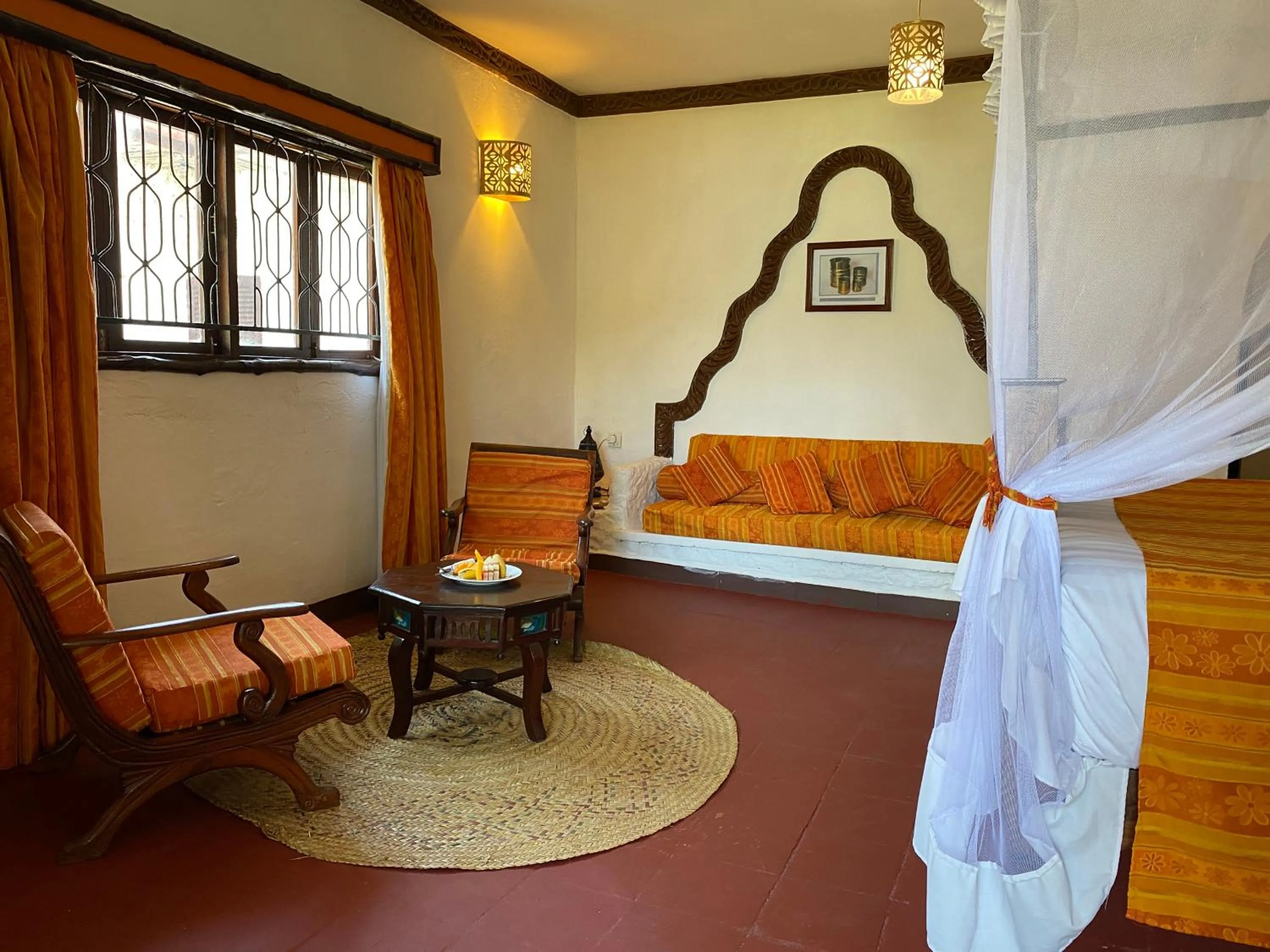 Seating area, Bed in Zanzibar Beach Resort